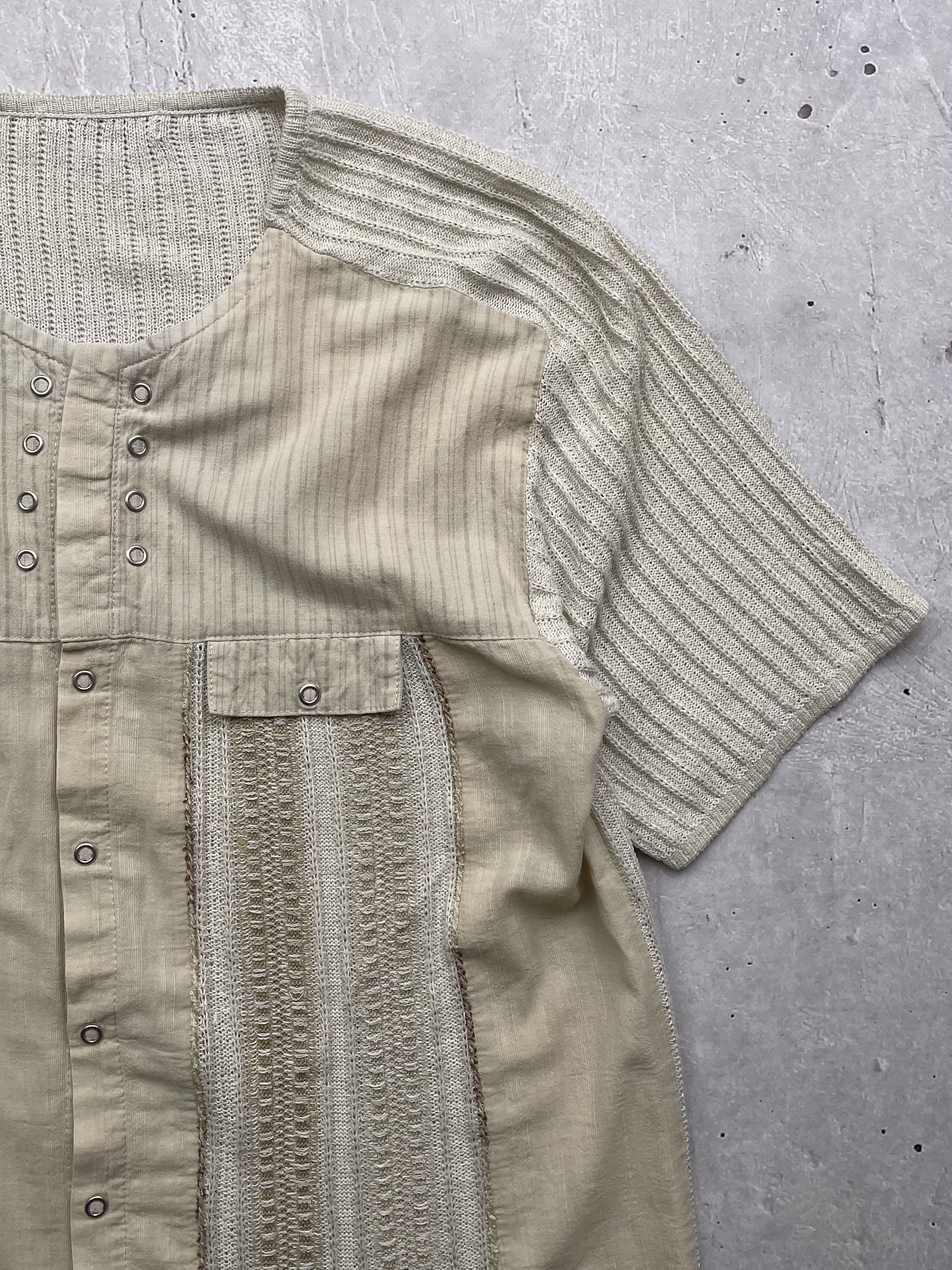 Japanese Brand × Vintage Vintage Knitted Mesh T-Shirt Size US M / EU 48-50 / 2 - 3 Thumbnail