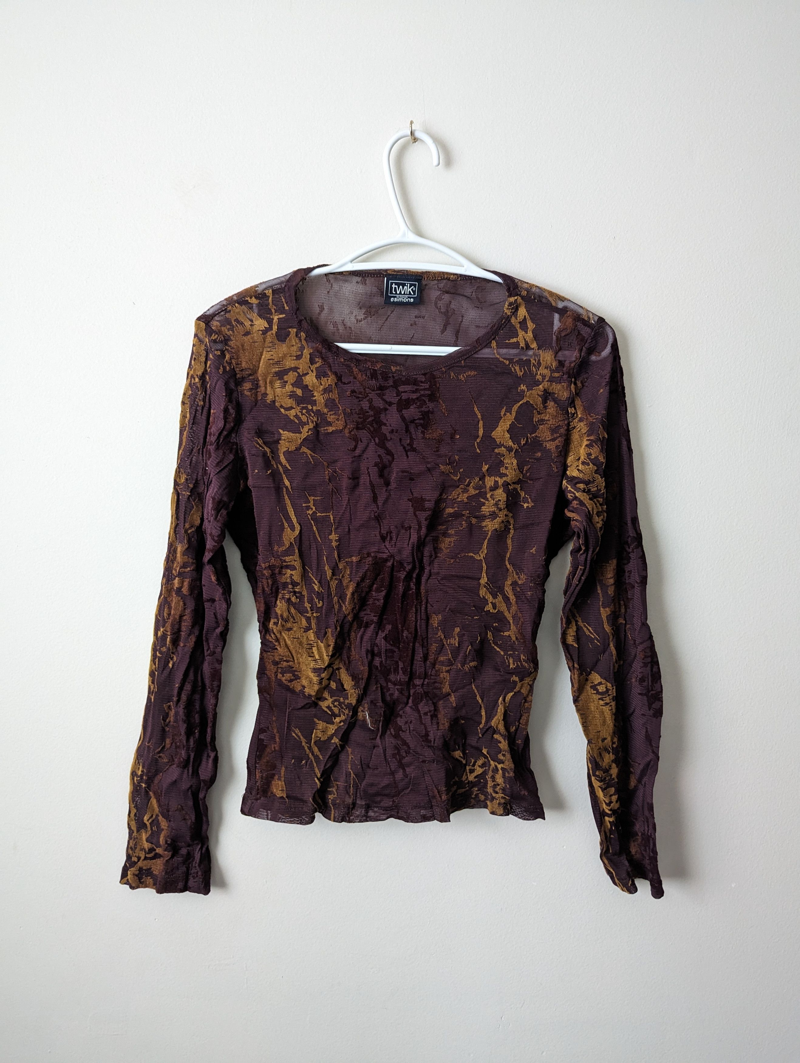 Cop Copine Vintage No Brand Mesh Long Sleeve Top Size S / US 4 / IT 40 - 1 Thumbnail