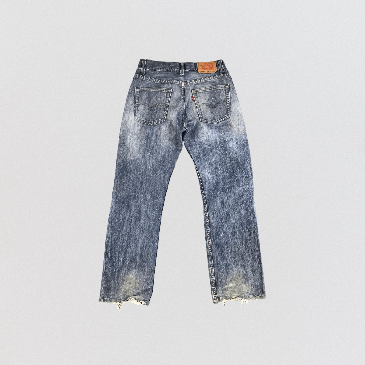 Levi's × Vintage Vintage Distress Blue Wash Levis 514 Jeans-JM1479 Size US 27 - 2 Thumbnail