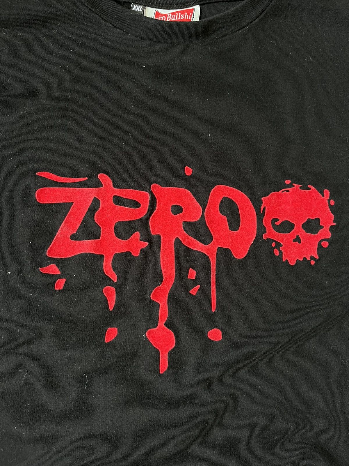 Vintage Vintage Zero Skateboards Bullshit Skulls Longsleeve T-shirt Size US XXL / EU 58 / 5 - 2 Thumbnail