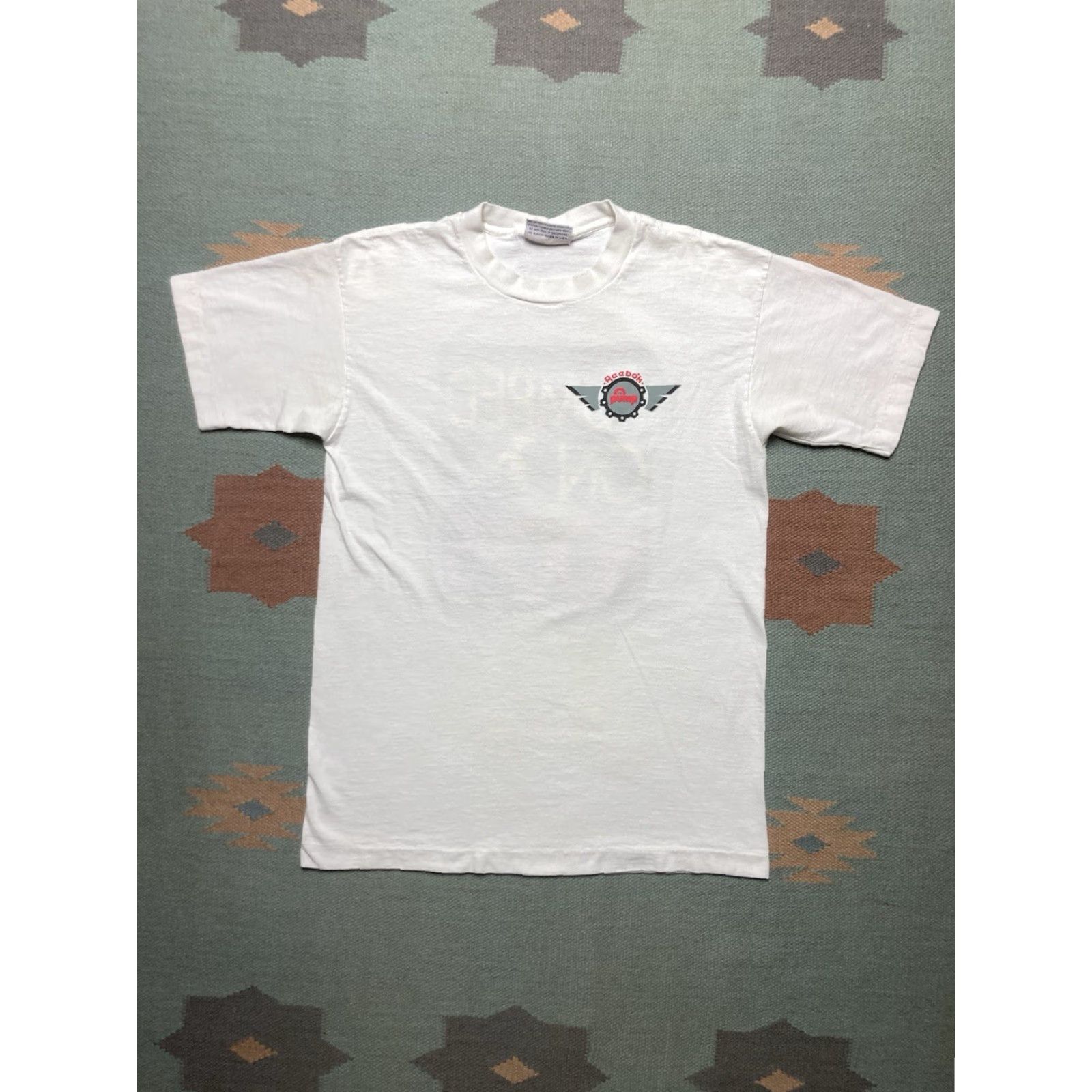 Reebok VINTAGE Reebok 90s T-Shirt Men Large White graphic pumped on hoops basketball pumps L Shirt Mens 90s Size US L / EU 52-54 / 3 - 3 Thumbnail