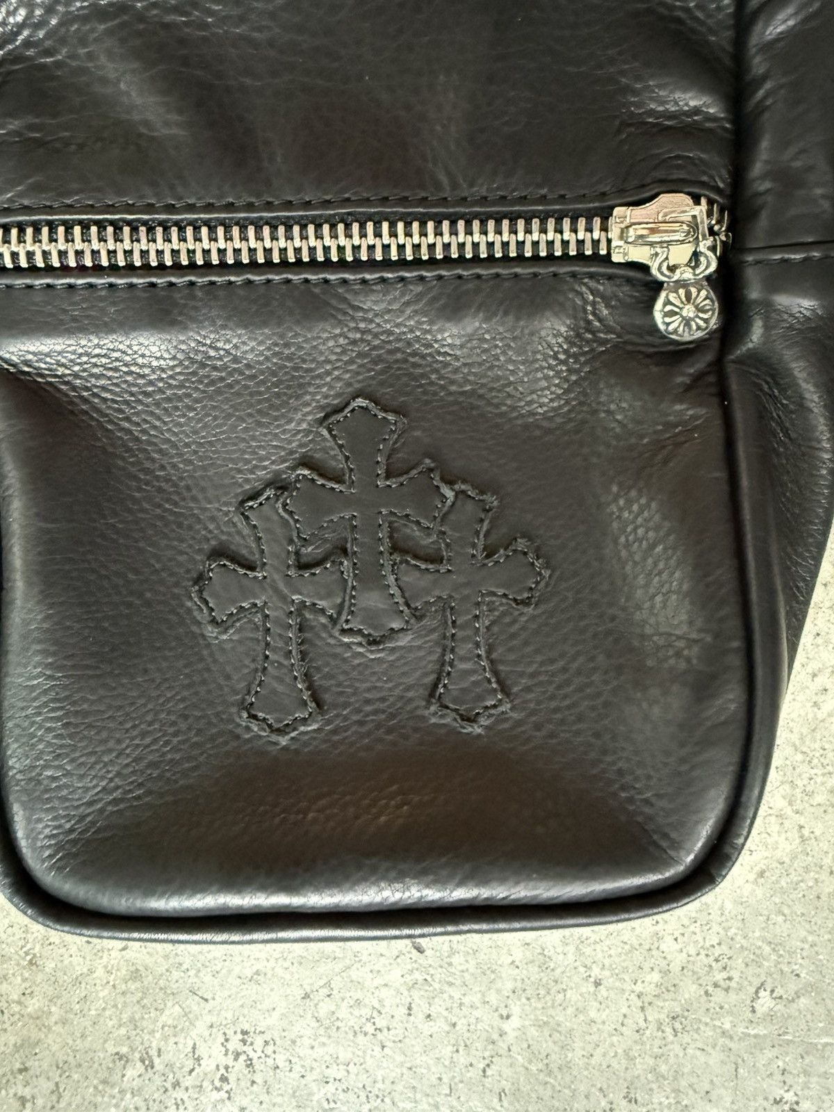 Chrome Hearts CHROME HEARTS LAMBSKIN LEATHER CEMETERY TAKA CROSSBODY BAG Size ONE SIZE - 4 Thumbnail