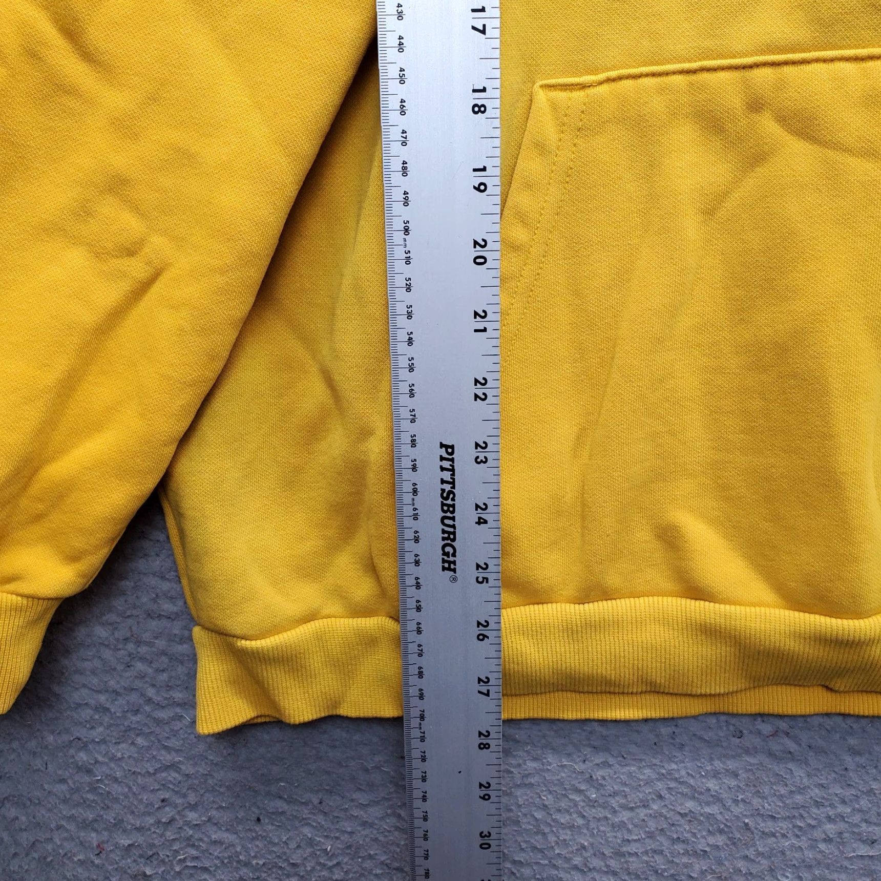 Puma Puma Hoodie Mens XL Yellow Fleece Lined Athletic Drawstring Kangaroo Pockets Size US XL / EU 56 / 4 - 3 Thumbnail