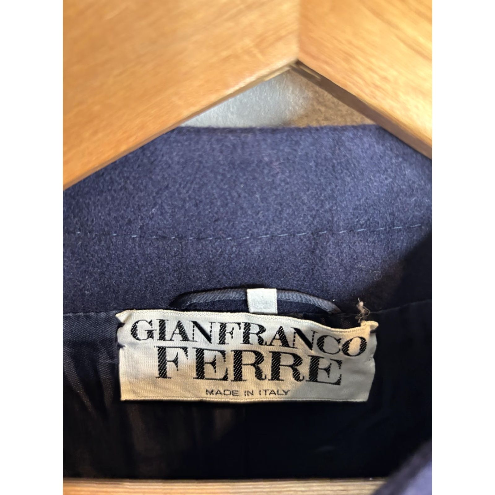 Gianfranco Ferre Gianfranco Ferre Jacket Womens 38 Blue Wool Collarless Open Front Made Italy Size XS / US 0-2 / IT 36-38 - 3 Thumbnail