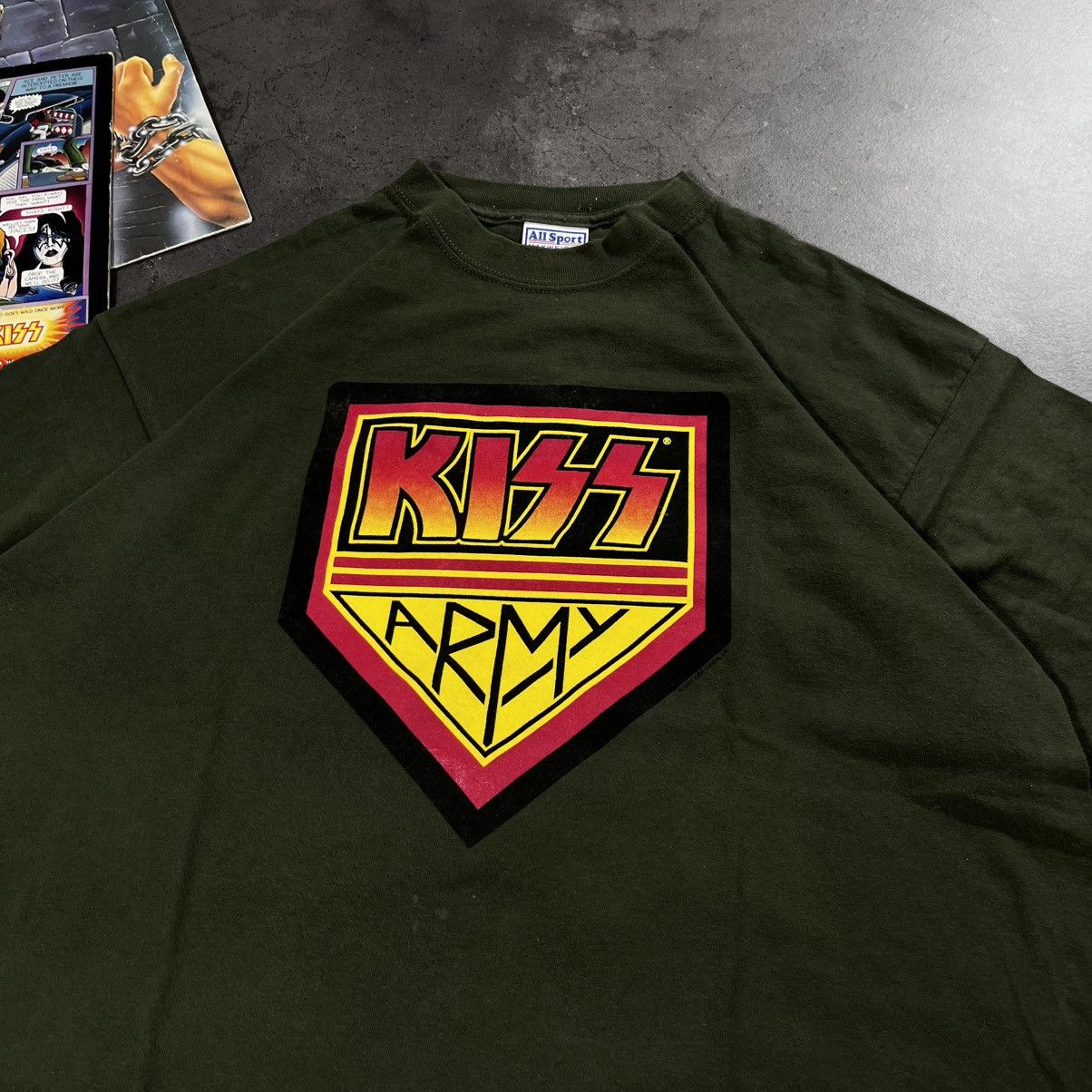 Band Tees Vintage 00s Kiss Army Band Tour Album Rock Metal Tshirt Tee Size US L / EU 52-54 / 3 - 6 Thumbnail