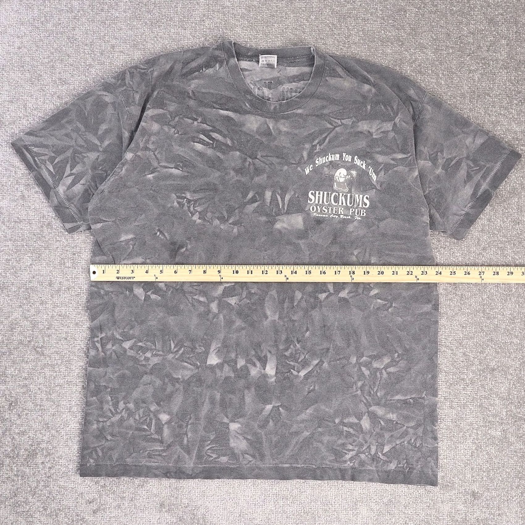 Vintage VINTAGE Oyster Shucking Panama City Florida T-Shirt Gray Short Sleeve Funny VTG 2XL Size US XXL / EU 58 / 5 - 4 Thumbnail