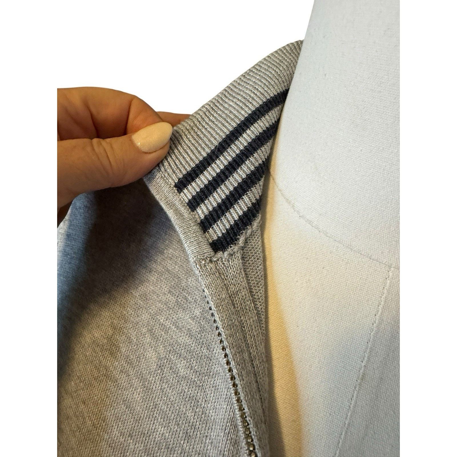 Vineyard Vines Vineyard Vines Quarter Zip Sweater Gray 100% Cotton Size US S / EU 44-46 / 1 - 3 Thumbnail