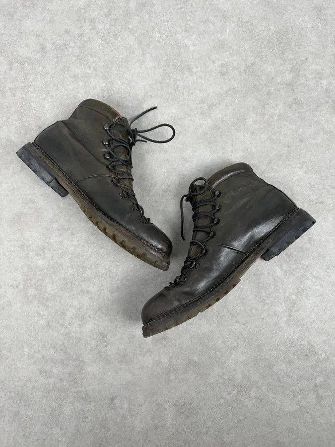 Premiata Premiata Brown Leather Lace-Up Hiking Boots Size US 12 / EU 45 - 5 Thumbnail
