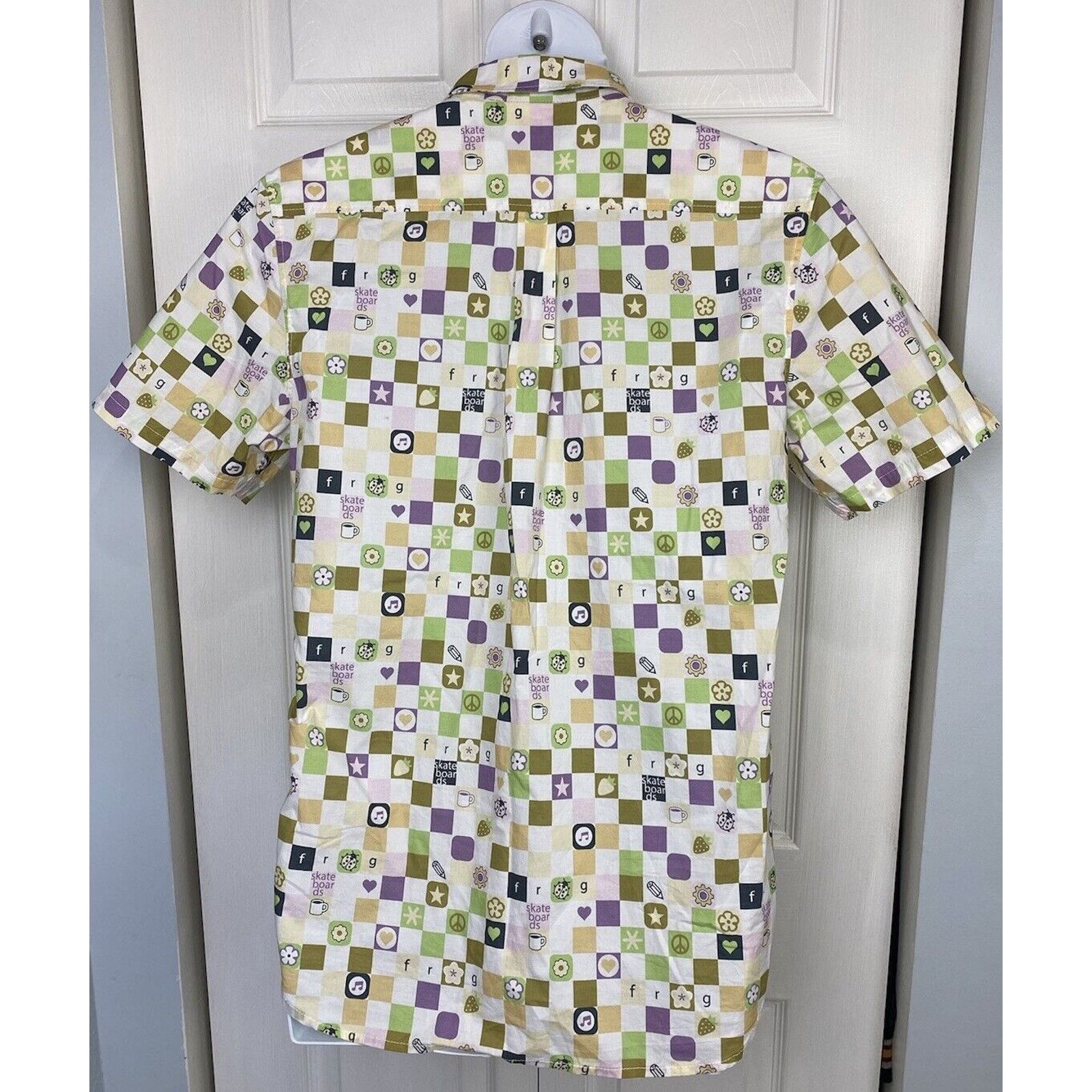 Vans Vans Frog Skateboards Short Sleeve Button Shirt Checkerboard Size US M / EU 48-50 / 2 - 5 Thumbnail