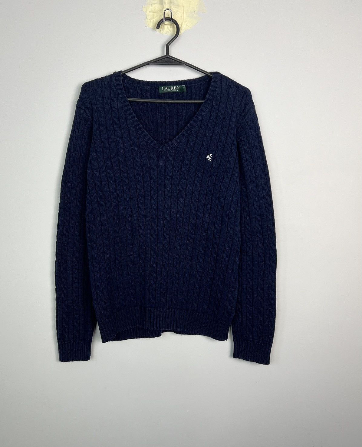 Lauren Ralph Lauren × Polo Ralph Lauren Braid Sweater Lauren Ralph Lauren 100% Cotton Size L / US 10 / IT 46 - 1 Thumbnail