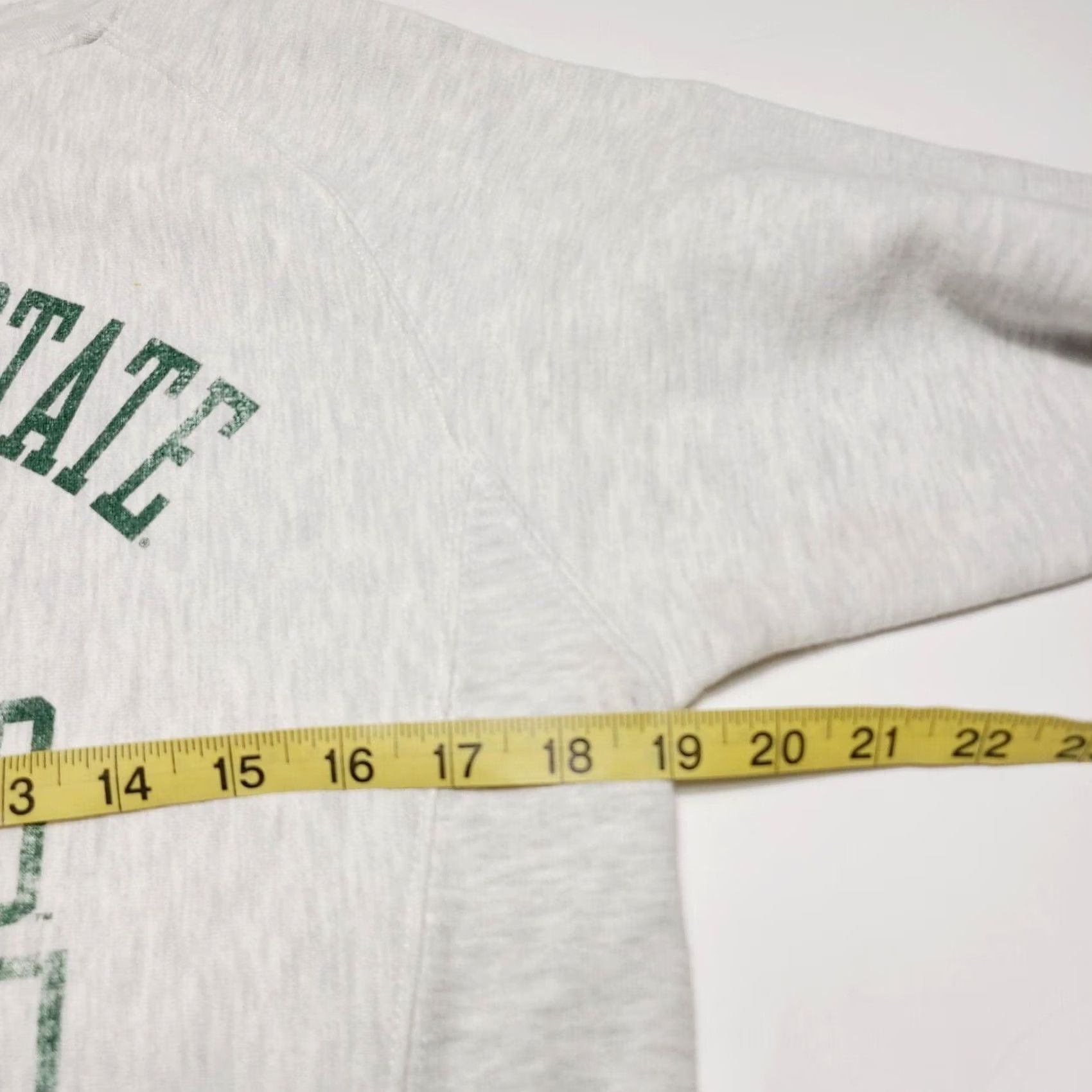 Vintage VINTAGE Michigan State Spartans Pro-Edge Campus Classics Sweatshirt Women’s Medium Crew Neck Long Sleeve Graphic Print Pullover White/Gray Size M / US 6-8 / IT 42-44 - 6 Thumbnail
