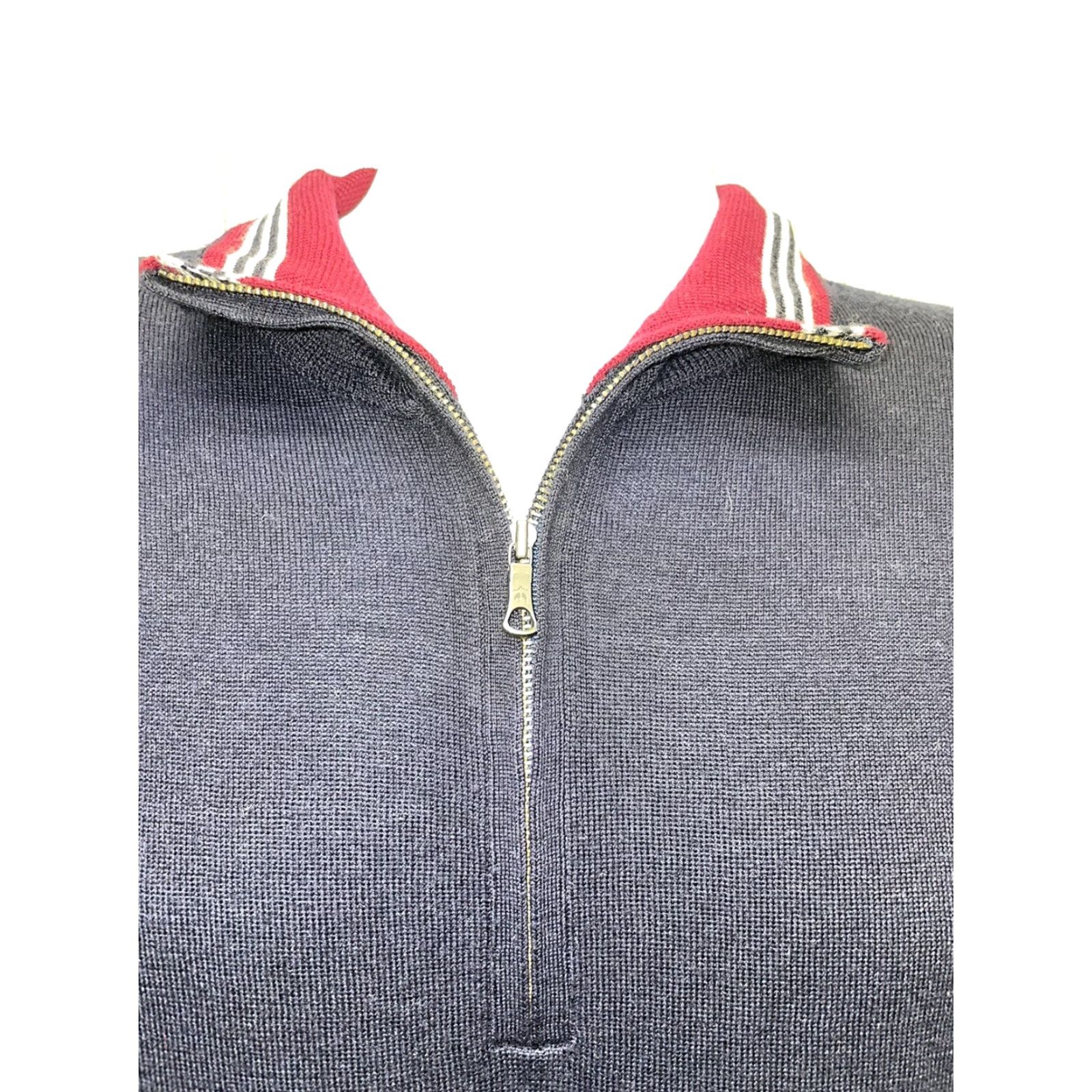 Brooks Brothers Brooks Brothers Wool Pullover Jacket Dark Blue Italian Yarn Mens XL Pullover Sweater Men XL Blue Wool Pullover Jacket? Size US XL / EU 56 / 4 - 2 Thumbnail