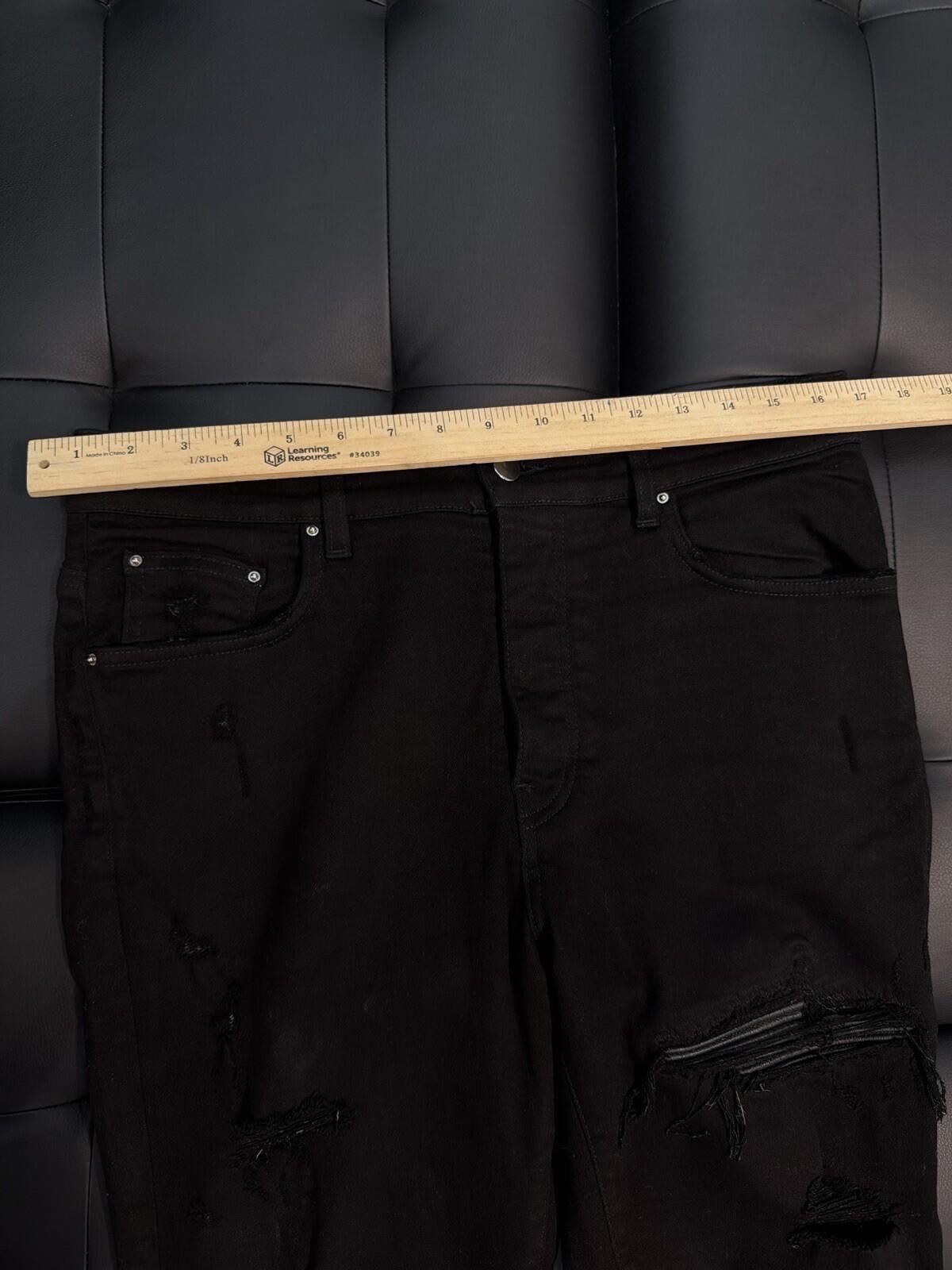 Amiri Size 33 - Amiri Black Pants MX1 Black Patch Jeans Size US 33 - 12 Thumbnail