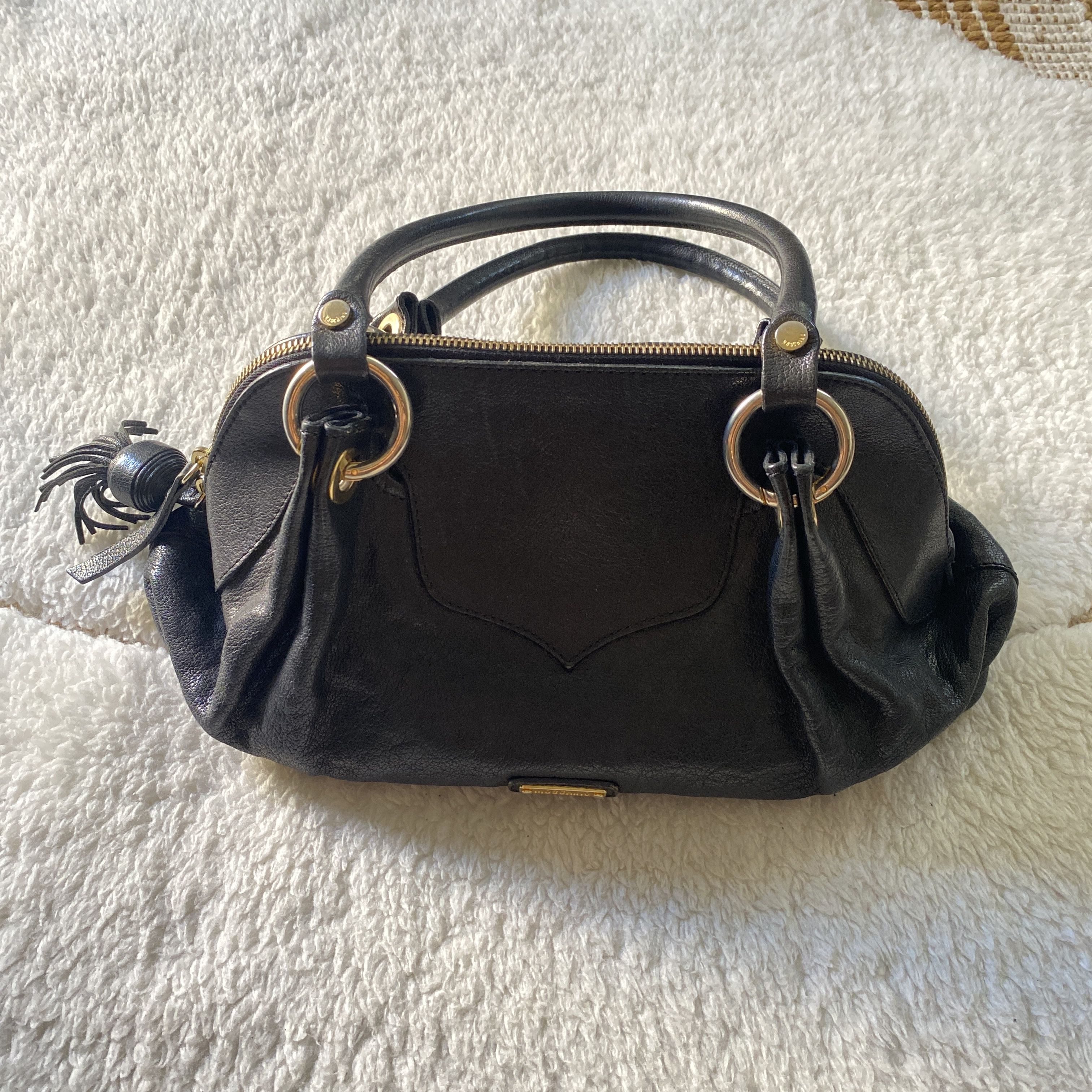 Moschino Vintage Moschino Black Leather Shoulder Bag Size ONE SIZE - 8 Thumbnail