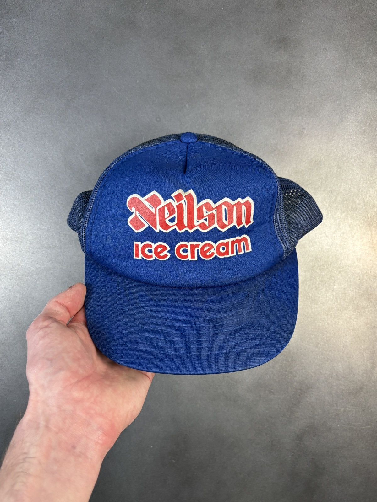Vintage 1980s Vintage Trucker Hat Nielson Ice Cream Mesh Foam Snapba Size ONE SIZE - 9 Thumbnail