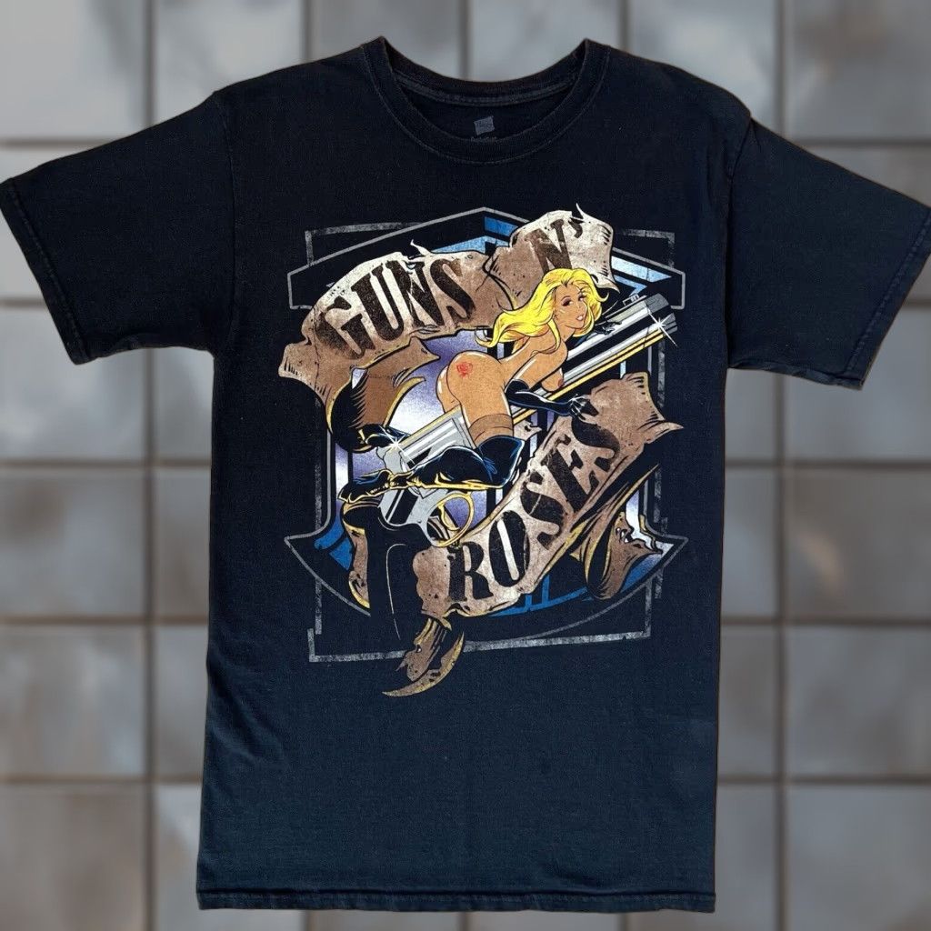 Vintage Guns N Roses Tour Shirt Small Black Mens Short Sleeve Vintage? No (Note: original is not vintage) Size US S / EU 44-46 / 1 - 1 Thumbnail