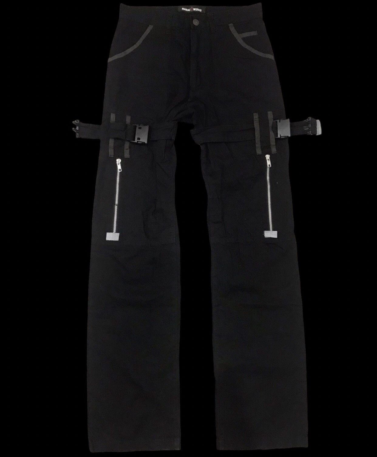 Japanese Brand MANIAC WORKS Japan Punk Bondage Streetwear Tactical Pant Size US 28 / EU 44 - 1 Thumbnail