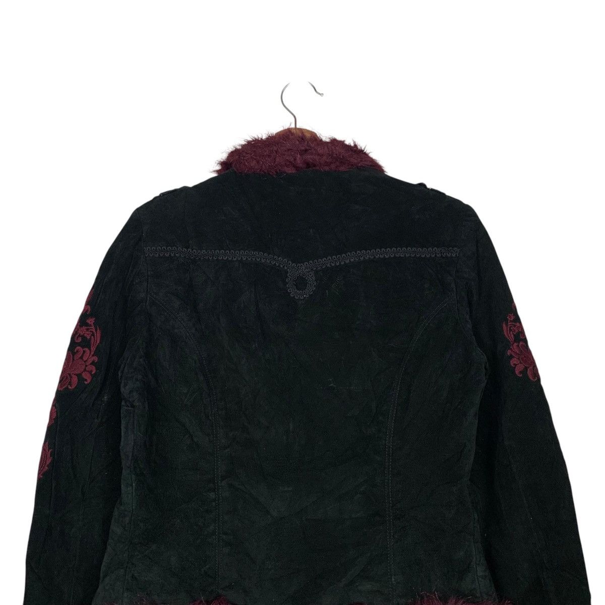 Wilsons Leather WILSONS LEATHER Fur Lined Suede Jacket Crop Jacket #2166-C95 Size S / US 4 / IT 40 - 8 Thumbnail