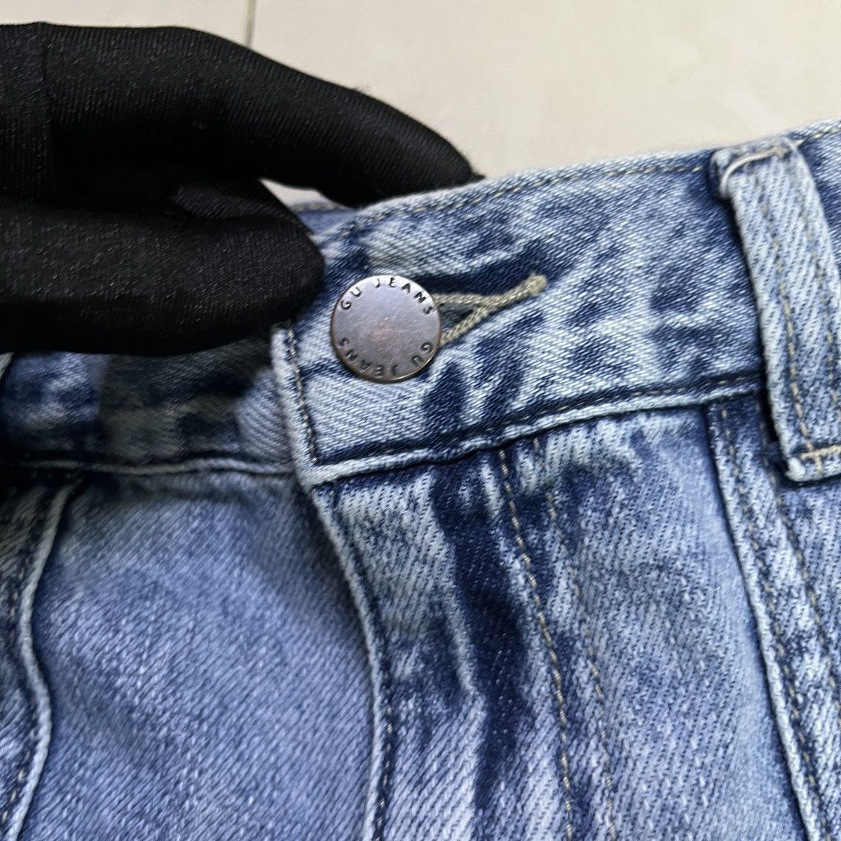GU GU Baggy Cargo Jeans Size 28" / US 6 / IT 42 - 4 Thumbnail