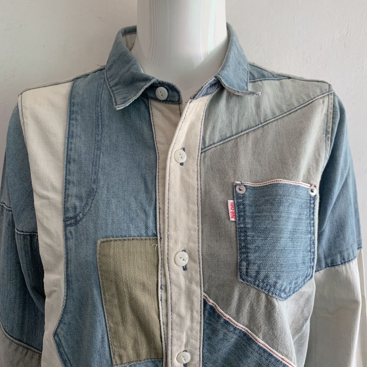 Ne-Net Vintage Ne-net Issey Miyake Selvedge Denim Dress Size M / US 6-8 / IT 42-44 - 5 Thumbnail