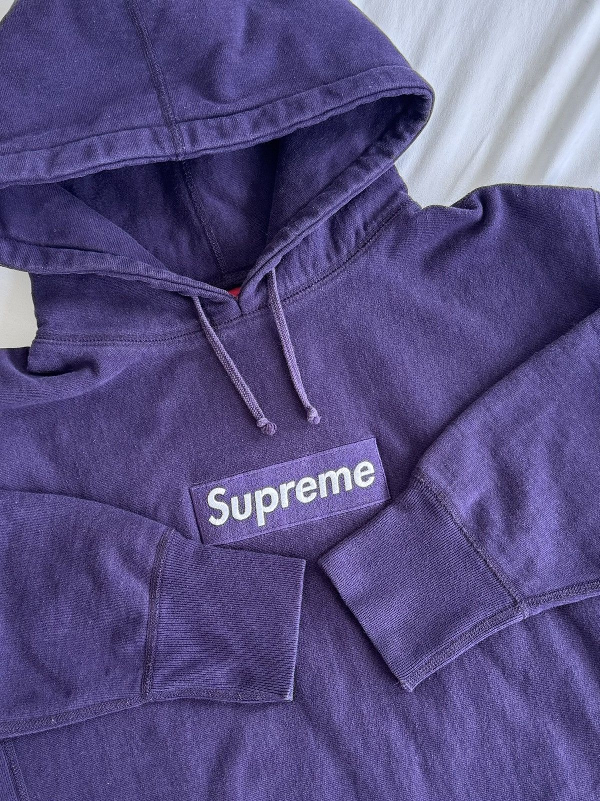 Supreme Supreme Purple Box Logo Hoodie 2002 Size US L / EU 52-54 / 3 - 3 Thumbnail