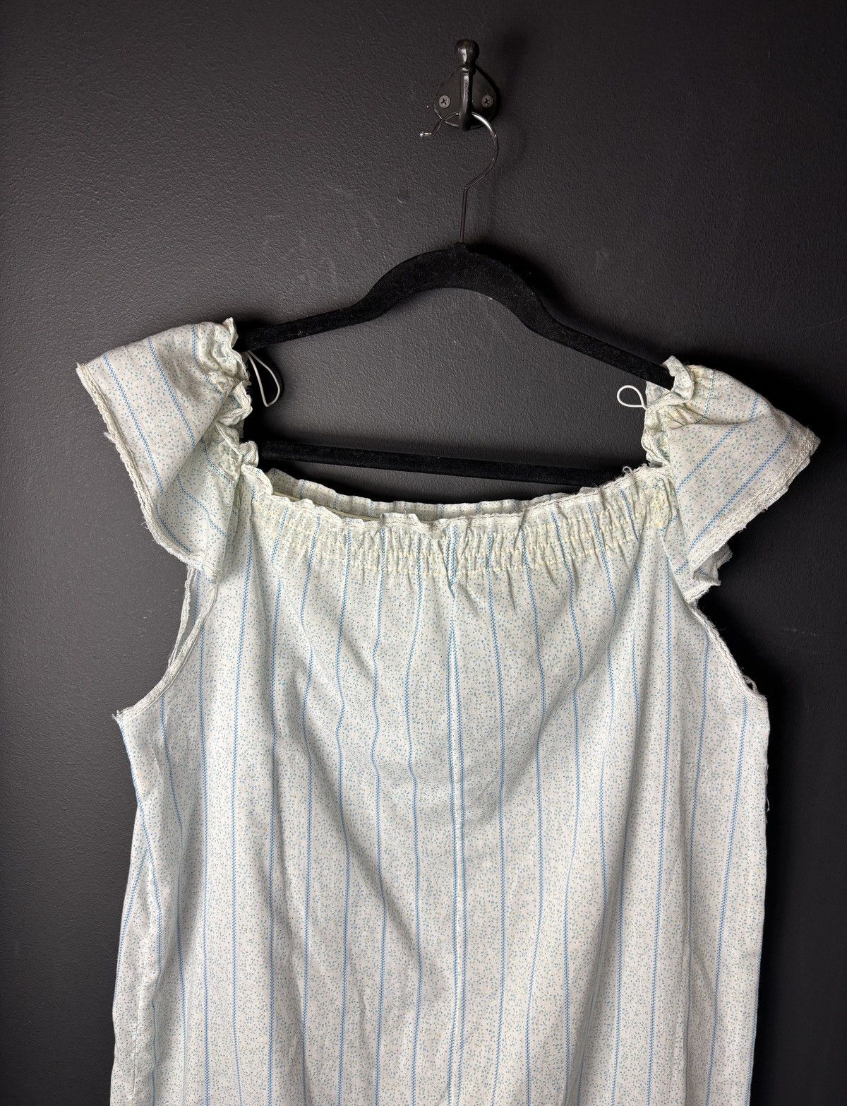 Vintage Vintage Dress Elastic Neck Frock Polka Dot Beach Sun 70s 80s Size M / US 6-8 / IT 42-44 - 3 Thumbnail