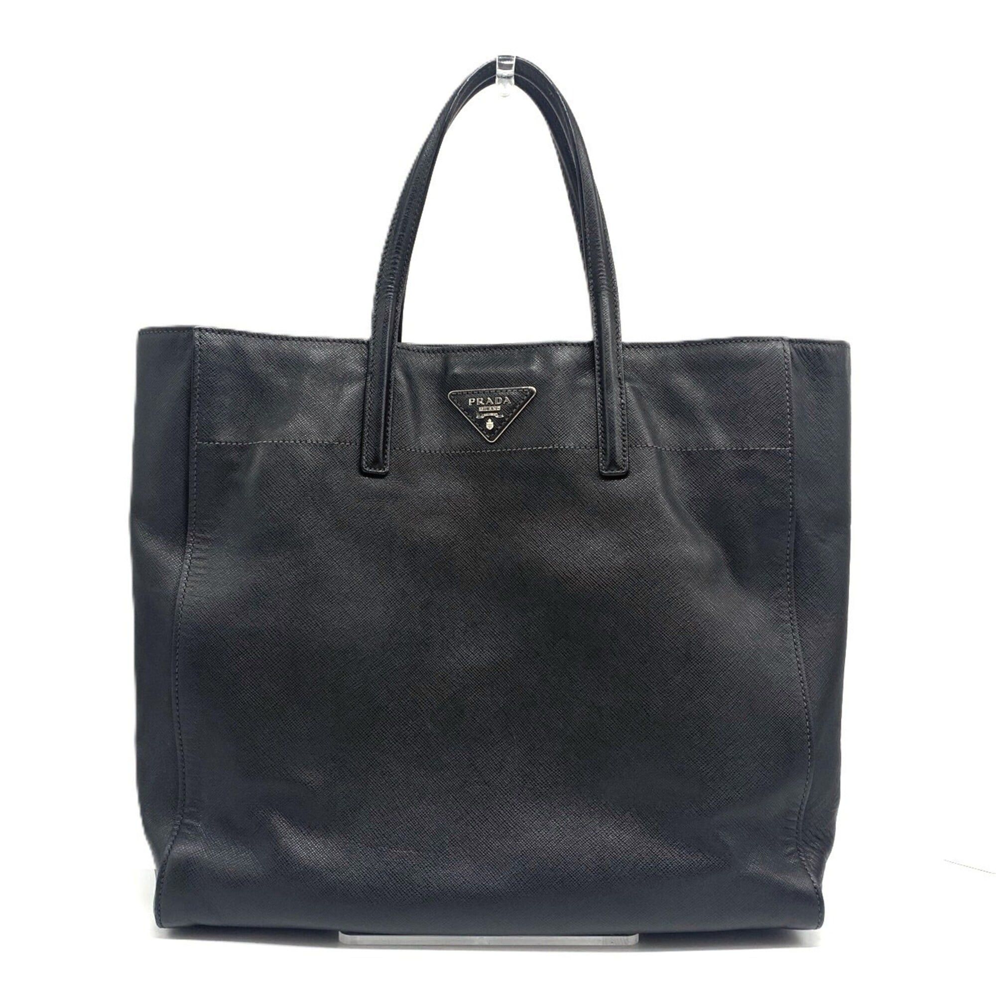 Prada Prada Tote Bag Shoulder Saffiano Leather Black PRADA Size ONE SIZE - 1 Thumbnail