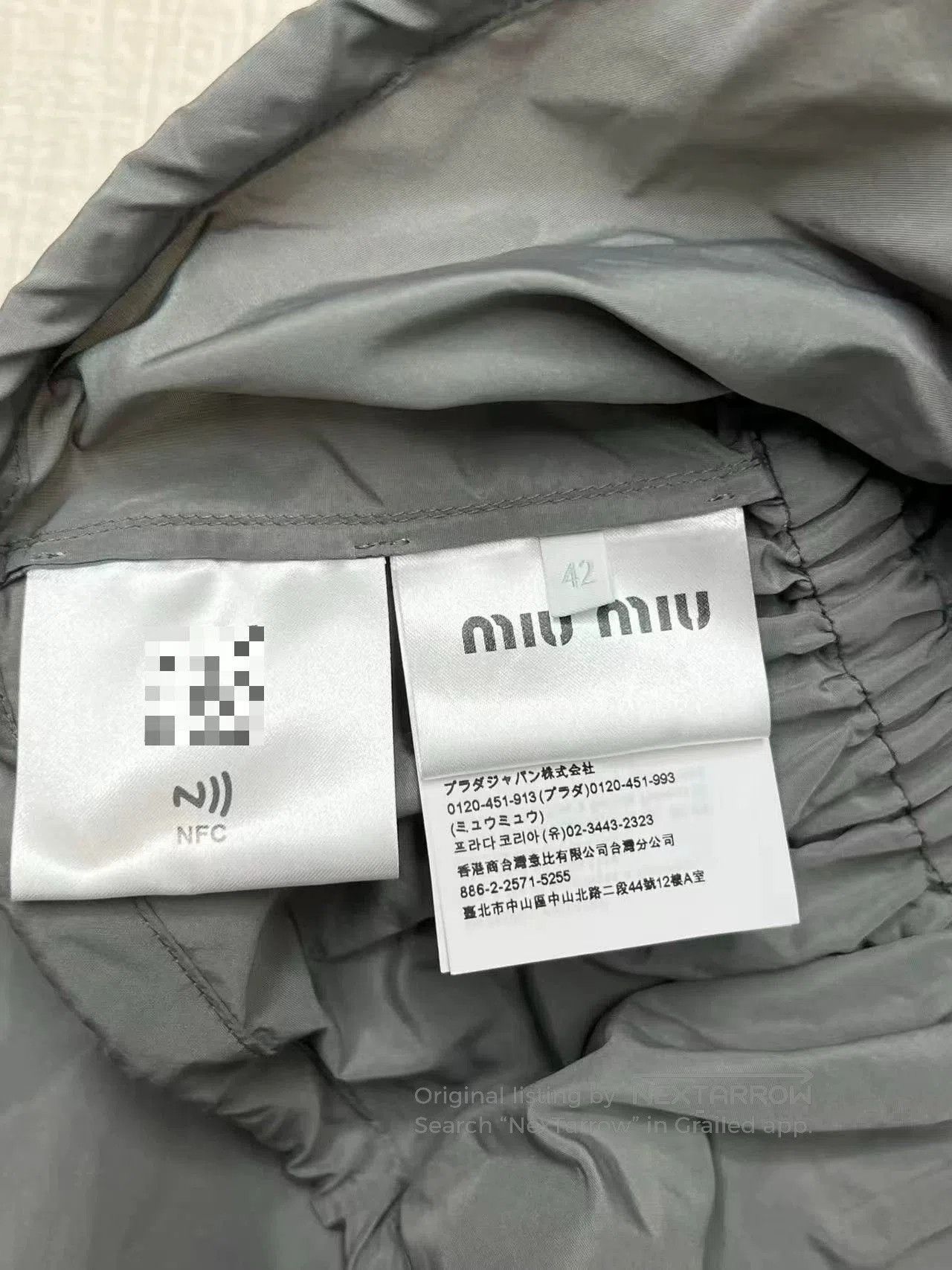 Miu Miu Miu Miu Gray Windbreaker Jacket Size 42. Size M / US 6-8 / IT 42-44 - 4 Thumbnail