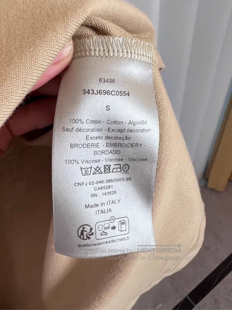 Dior Dior FW23 Solid Colour Logo Embroidered Round-neck Short-s Size US S / EU 44-46 / 1 - 6 Thumbnail