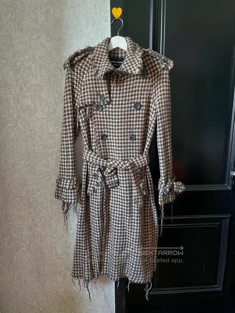 Junya Watanabe Junya Watanabe Houndstooth double-breasted wool coat Size S / US 4 / IT 40 - 2 Thumbnail