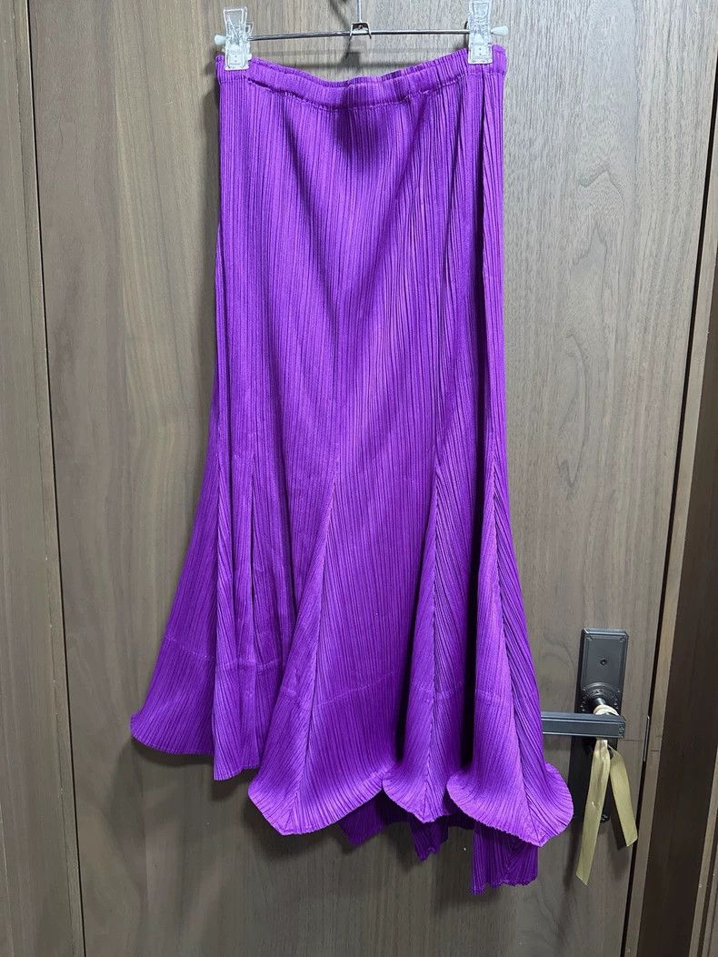 Issey Miyake issey miyake size:4 Purple pleated long dress Size 42" / US 20 - 1 Thumbnail