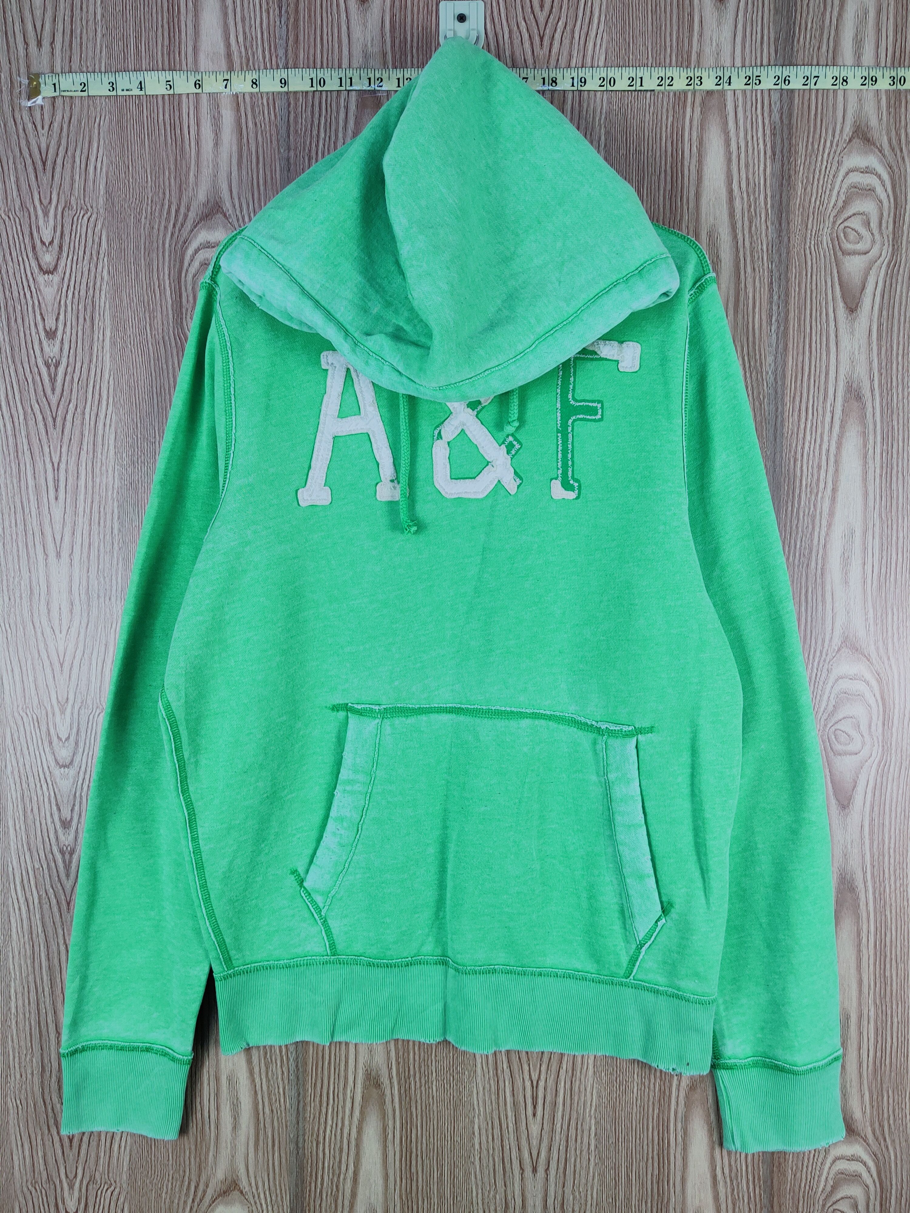 Abercrombie & Fitch × Vintage Abercrombie & Fitch Light Green Vintage Hoodie Sweatshirts Size US XXL / EU 58 / 5 - 1 Thumbnail