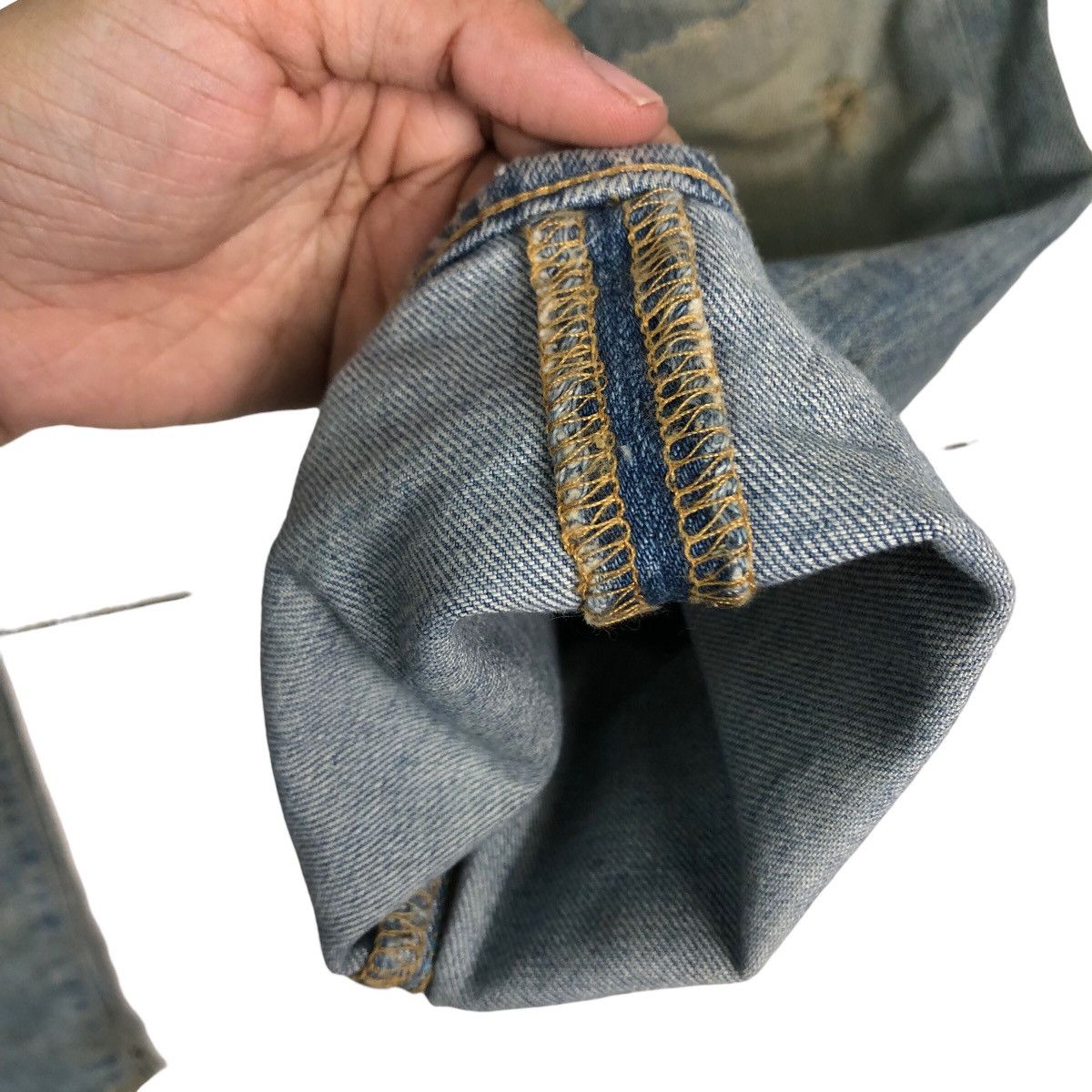 Japanese Brand 🔥VINTAGE DENIM JEANS BEVERLY JAPAN ISSEY MIYAKE Size US 34 / EU 50 - 14 Thumbnail