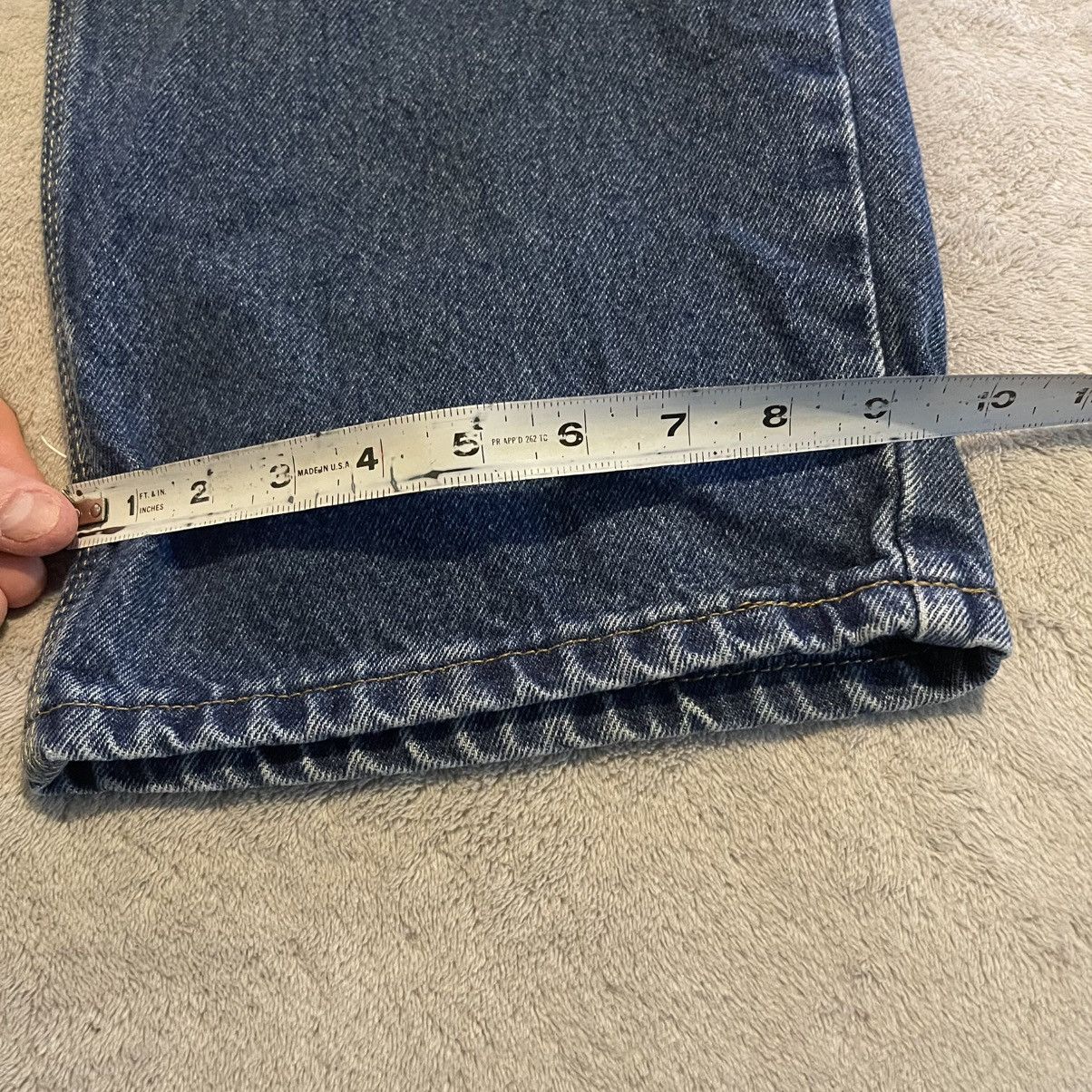 Wrangler Vintage 90s Wrangler Riggs Workwear Jeans Mens 44x32 Blue Size US 42 / EU 58 - 11 Thumbnail