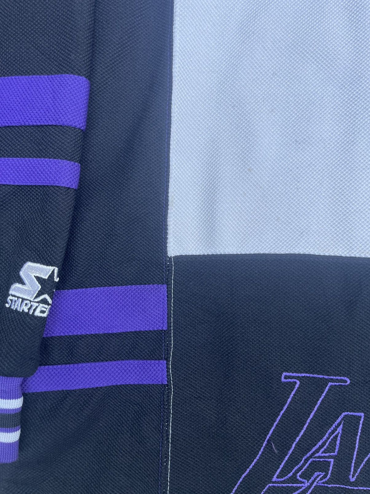 Starter Vintage Starter NBA Lakers Zip-Up Jacket Size US M / EU 48-50 / 2 - 9 Thumbnail