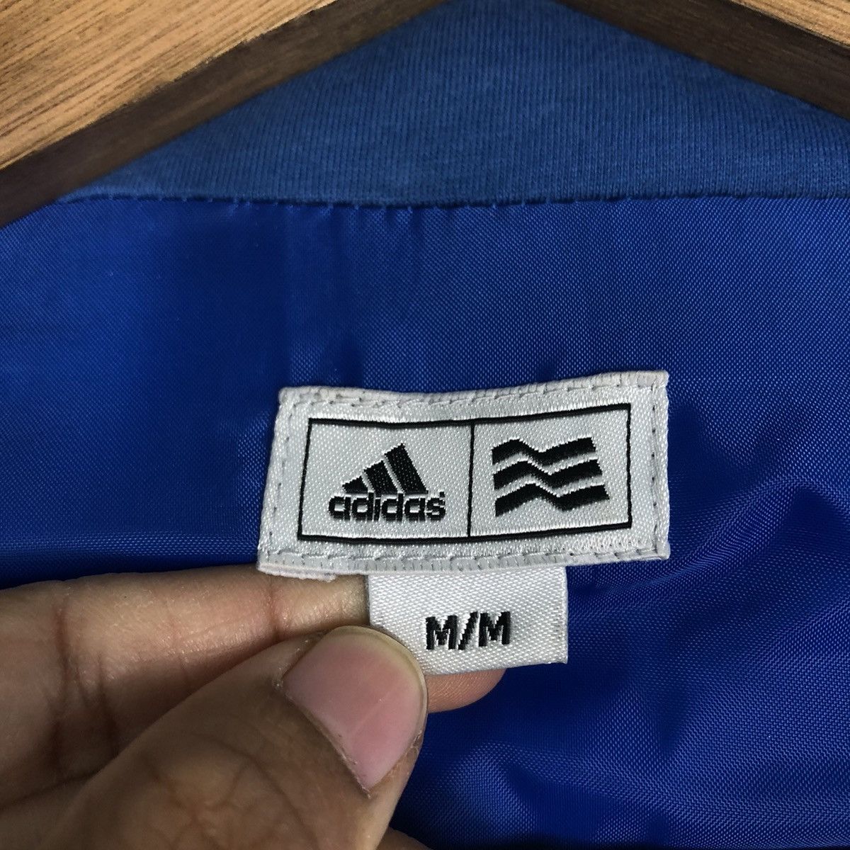 Adidas 🔥Vintage Tanktop Vest Puffer Biker Adidas Baby Blue Size US M / EU 48-50 / 2 - 18 Thumbnail