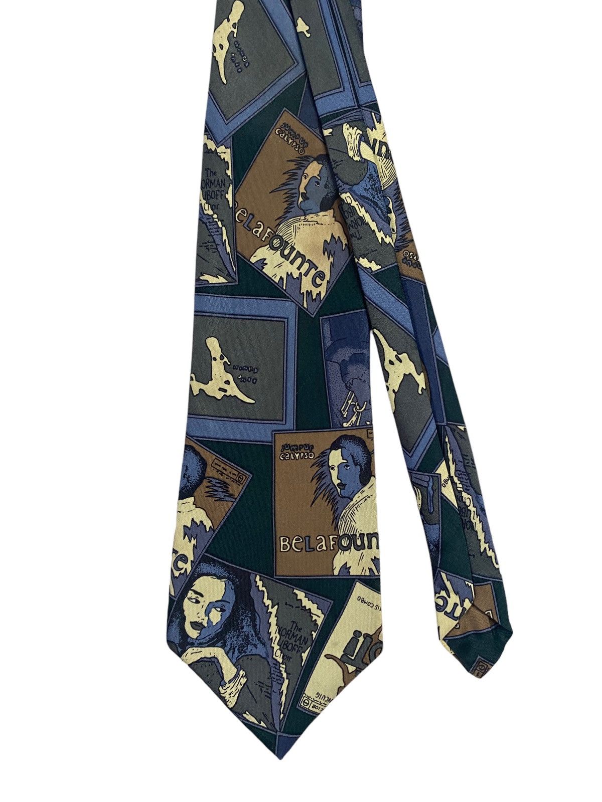Vintage 💥VINTAGE MERCEDES high fashion hand made neck tie silk ties Size ONE SIZE - 3 Thumbnail