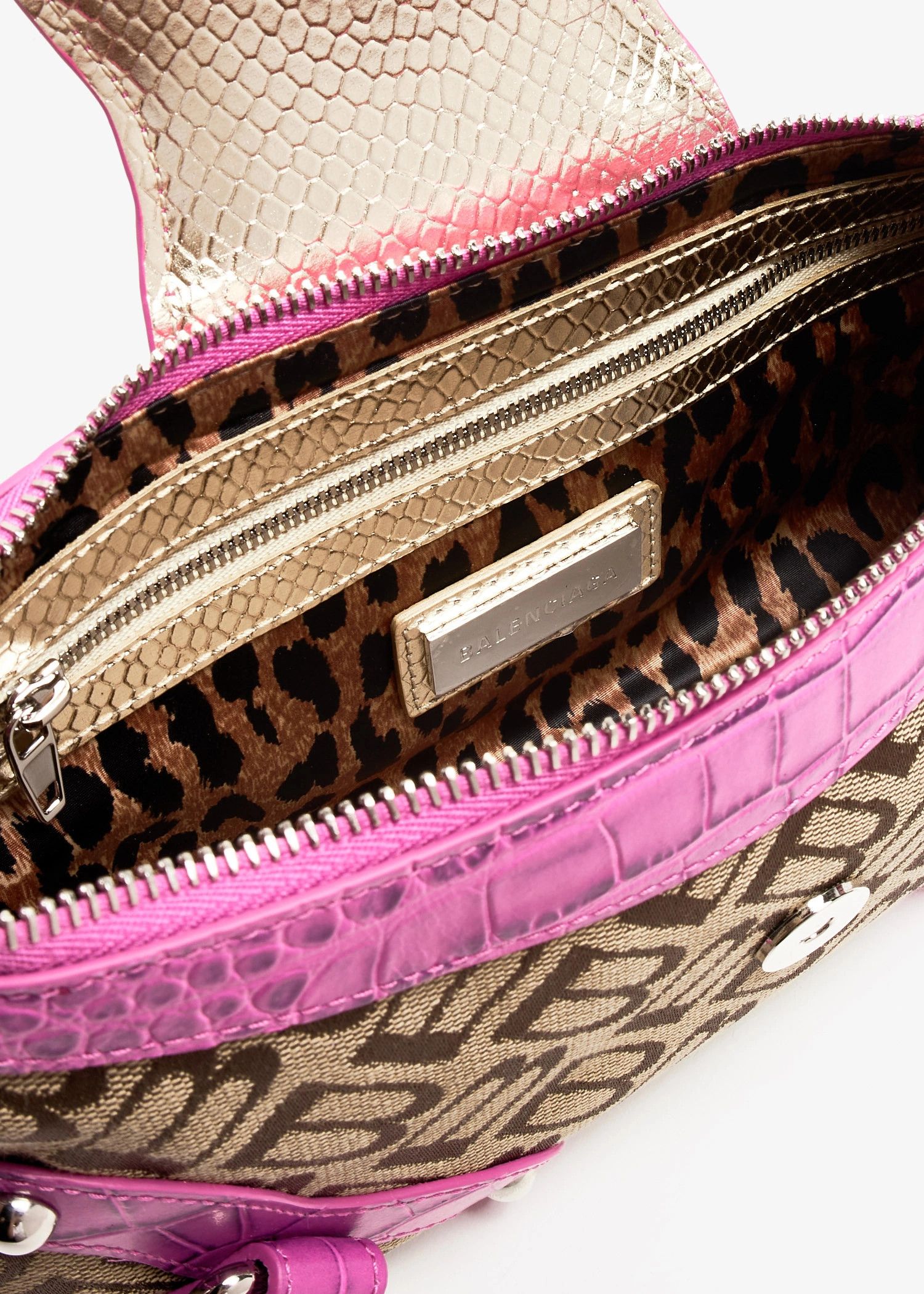 Balenciaga o1srvl11e1025 Size: OS / Essex Small Shoulder Bag Pink/Brown Size ONE SIZE - 4 Thumbnail