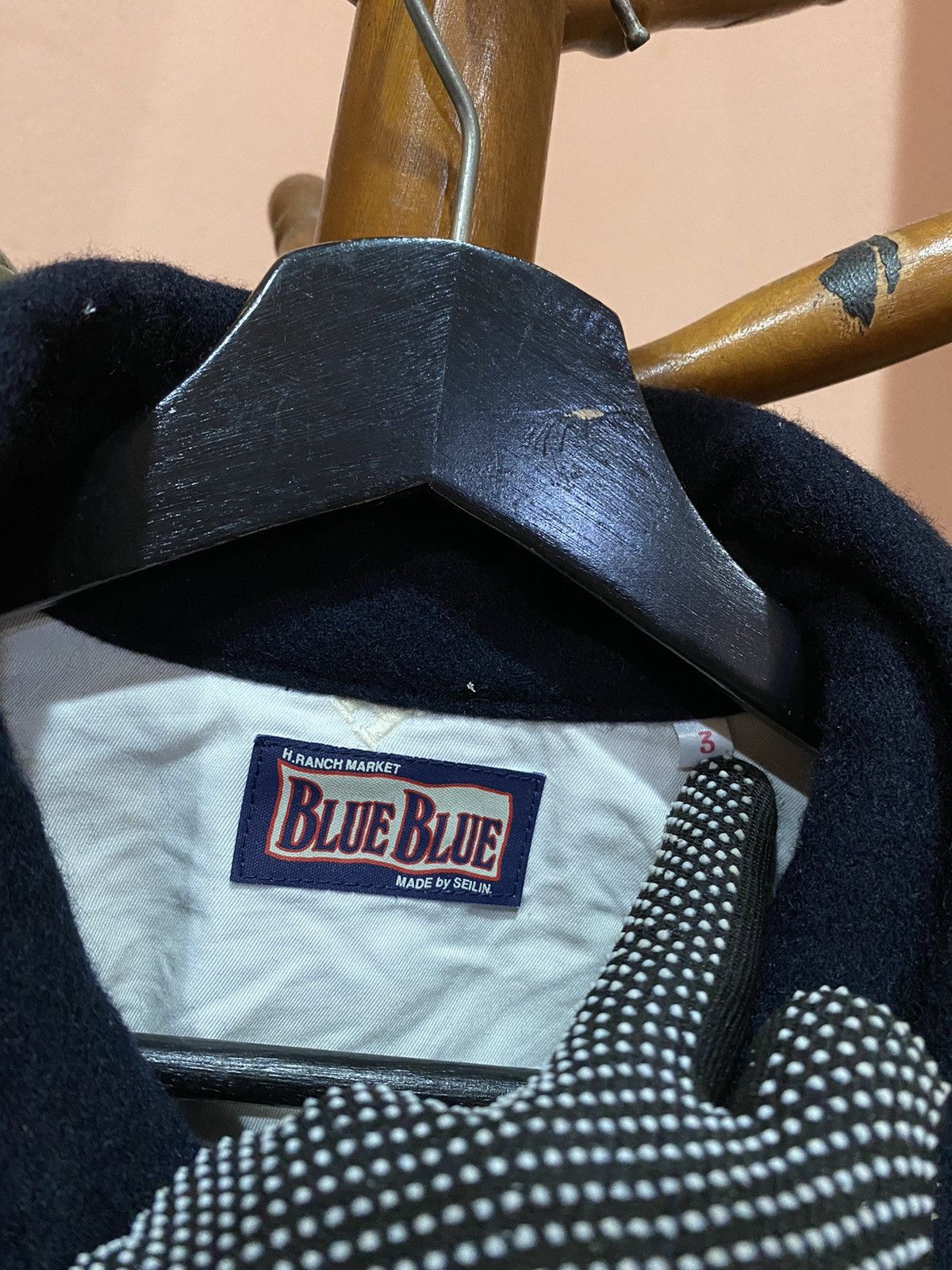 Blue Blue Japan × HOLLYWOOD RANCH MARKET Blue Blue H.Ranch Market Vintage Black Wool Shirt Jacket Size US M / EU 48-50 / 2 - 4 Thumbnail