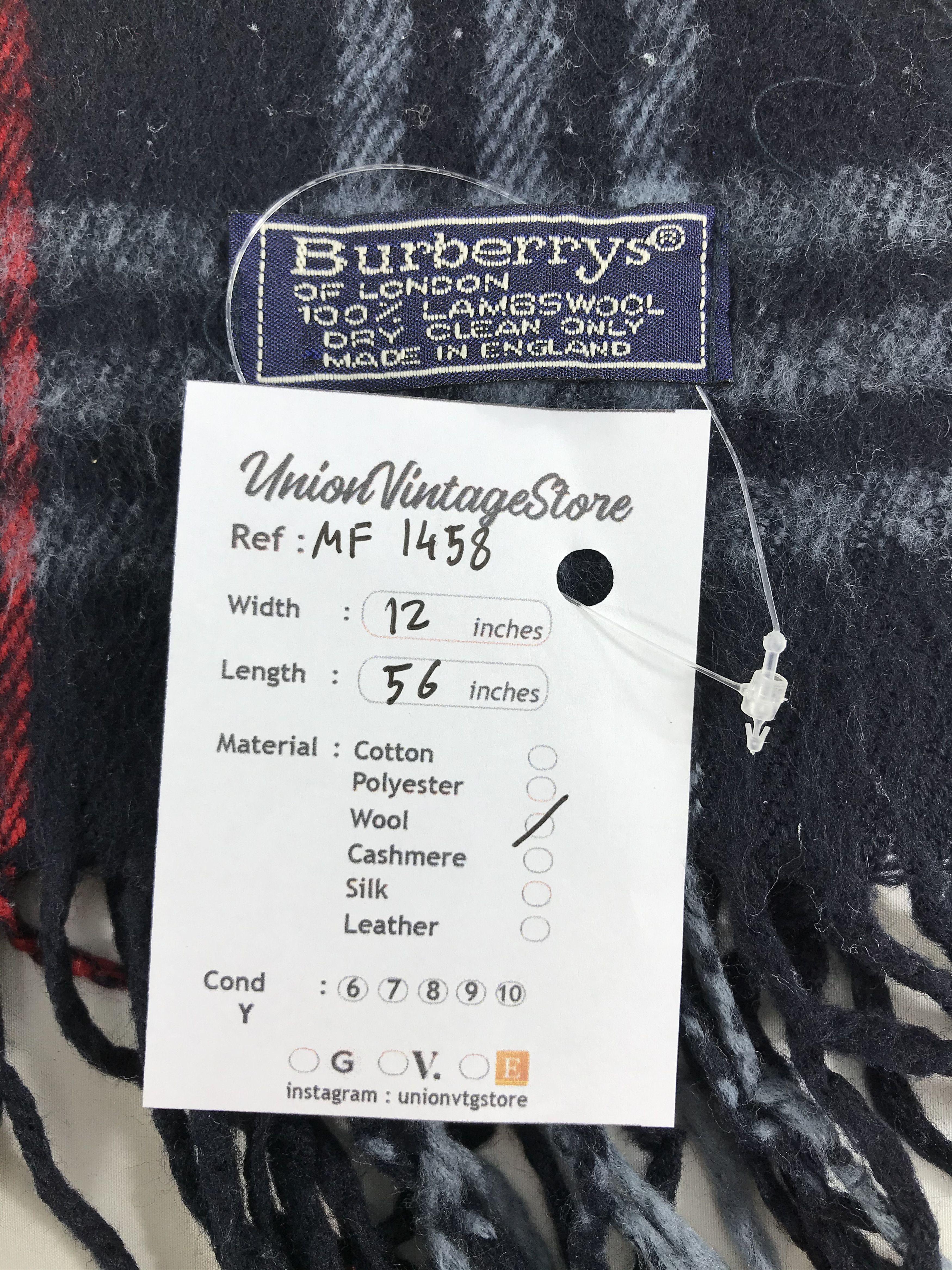 Burberry Vintage Burberry Scarf/Muffler/Neckwear MF1458 Size ONE SIZE - 4 Thumbnail