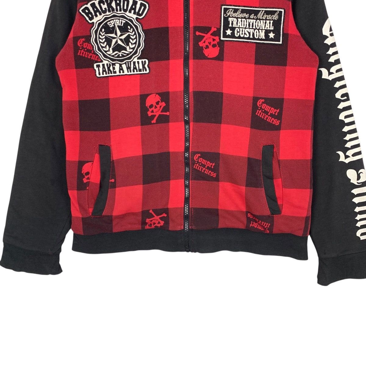 If Six Was Nine Vintage Flag Stone Japanese Brand Hoodie Big Logo Skulls Size US S / EU 44-46 / 1 - 7 Thumbnail