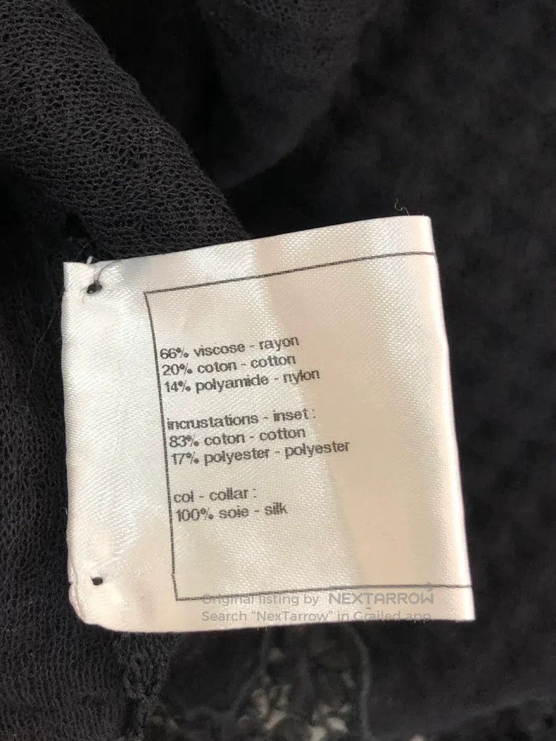Chanel Chanel Black hollow stitching suit jacket Size XS / US 0-2 / IT 36-38 - 7 Thumbnail