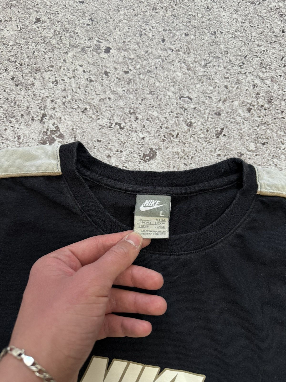 Nike × Vintage Vintage 1990’s Nike Made In USA Retro T-Shirt Y2K Hype Size US L / EU 52-54 / 3 - 6 Thumbnail