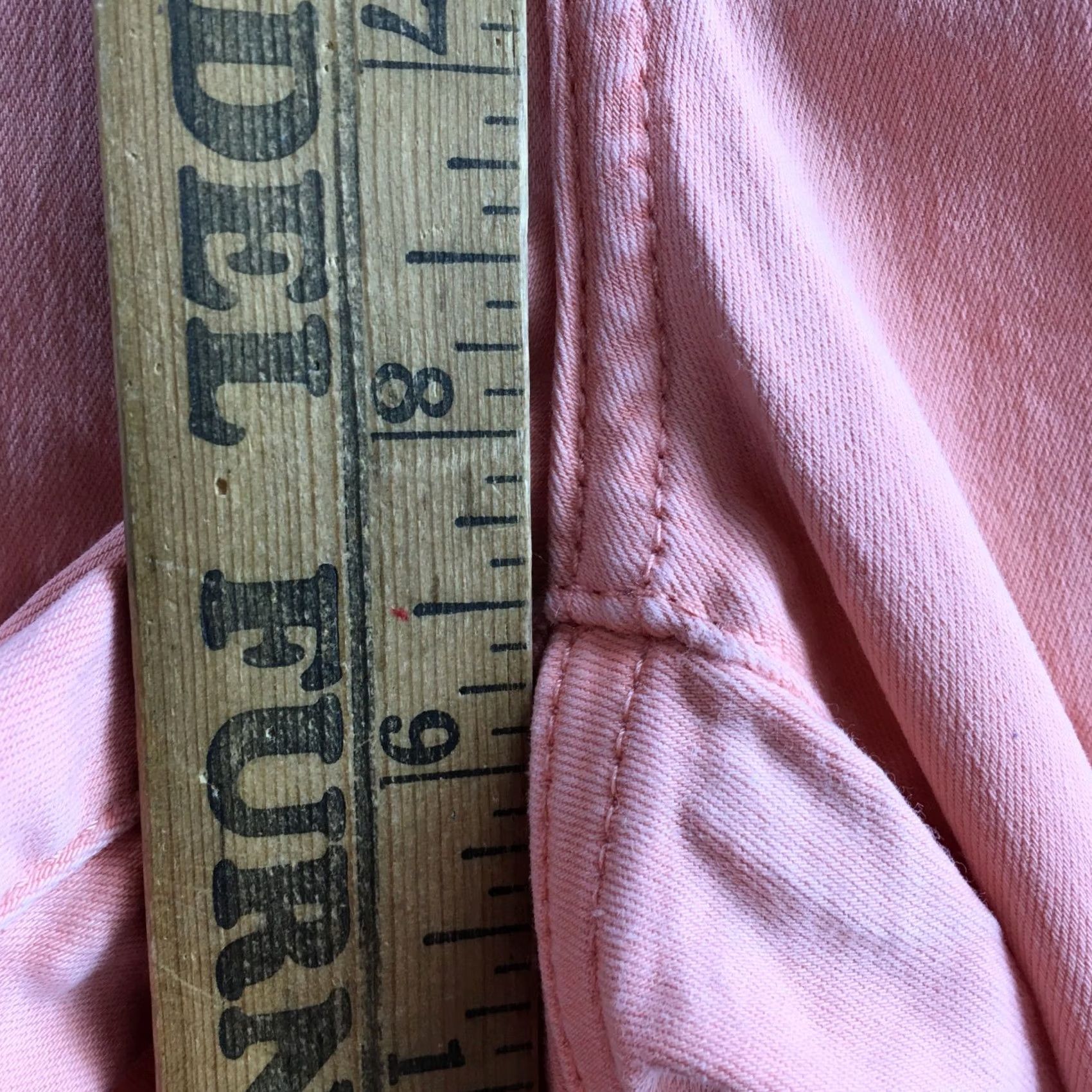 Calvin Klein Calvin Klein Ankle Skinny Pants Womens 10 Peach Cotton Blend Mid Rise Flat Front Size 32" / US 10 / IT 46 - 7 Thumbnail