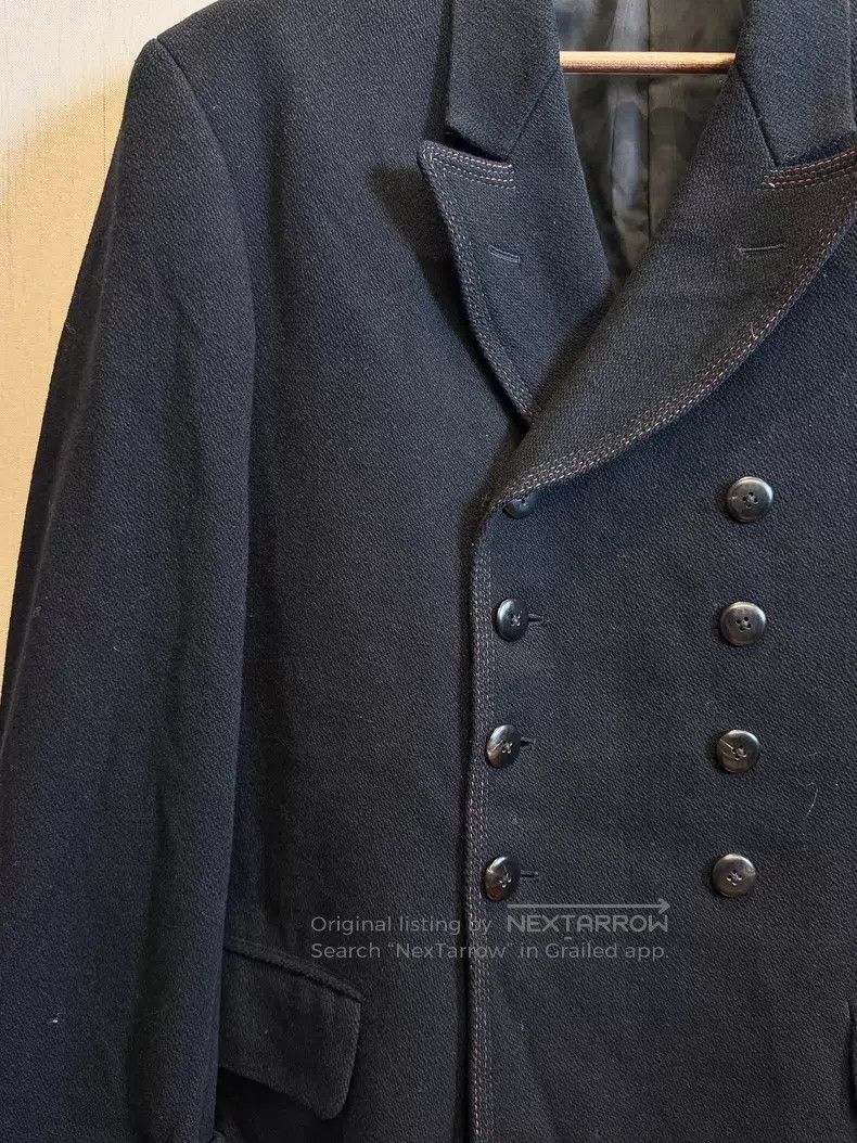 Yohji Yamamoto Yohji Yamamoto 88AW double-breasted red line coat Size US S / EU 44-46 / 1 - 2 Thumbnail