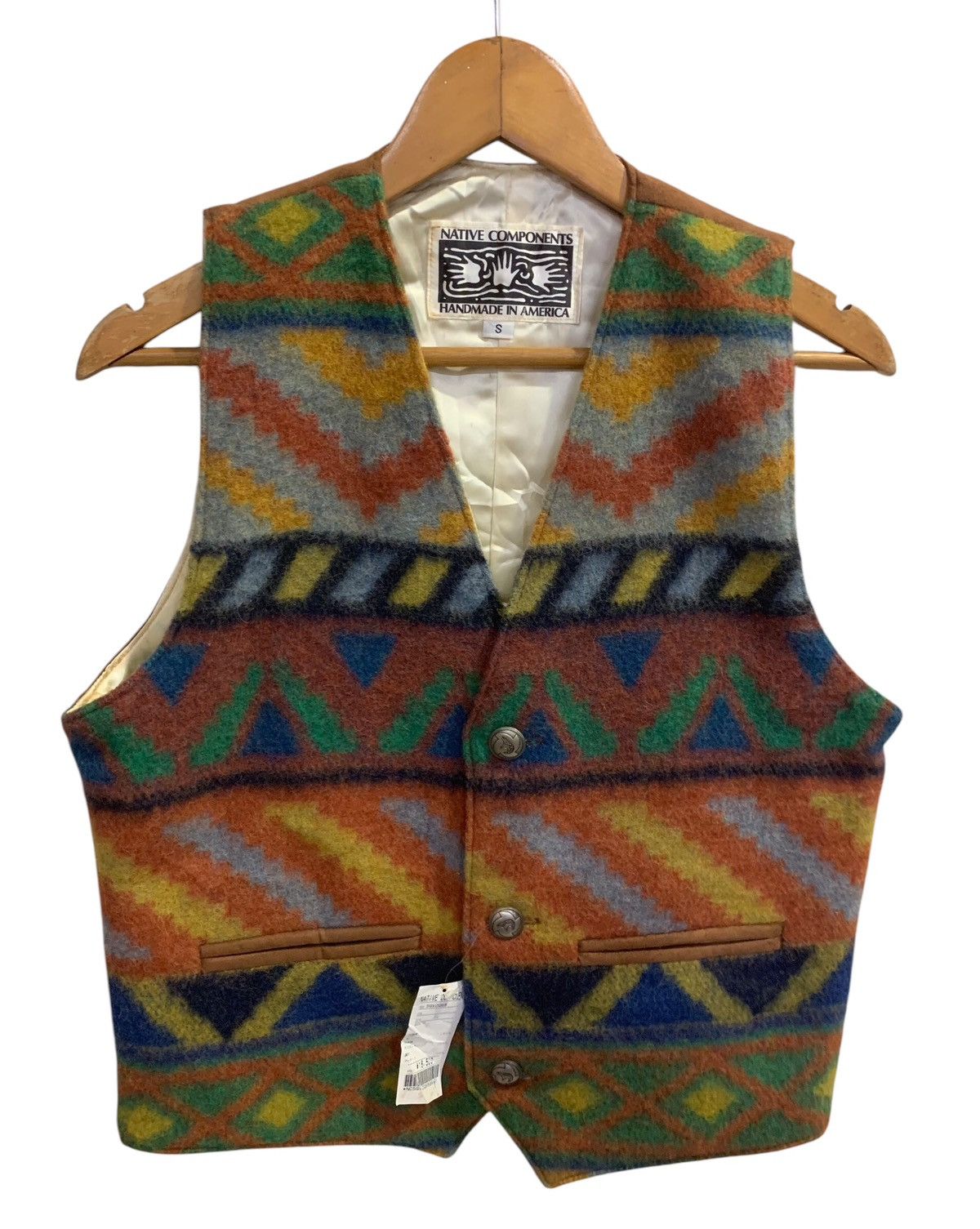 Native × Vintage Native Components Wool Vest Size US S / EU 44-46 / 1 - 1 Thumbnail
