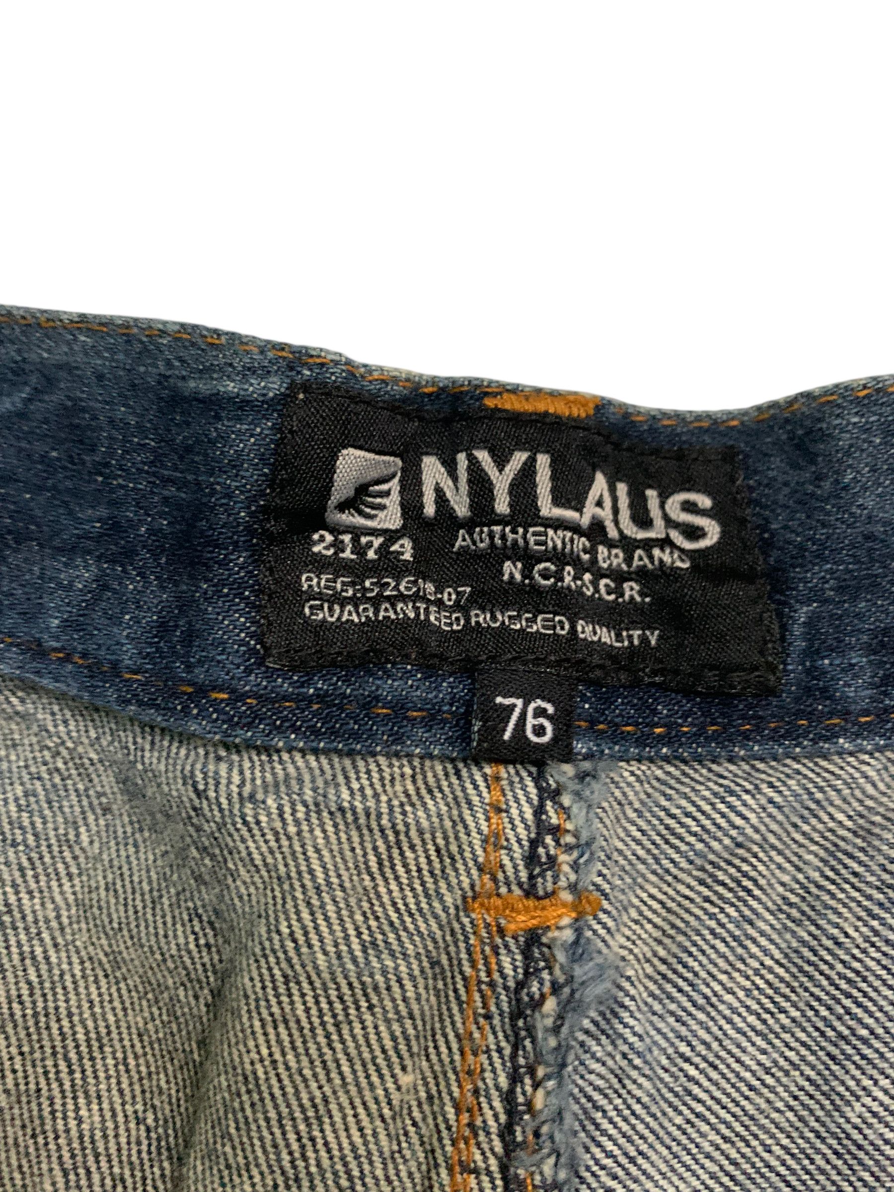 PPFM CLAWNMARK💥NYALUS DOUBLE WAIST RUSTY DISTRESSED DENIM Size US 29 - 16 Thumbnail