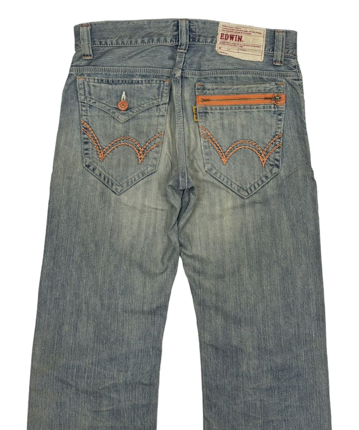 Kapital 🔥Edwin Xvs Rusty Distressed Denim Jeans Size US 33 - 6 Thumbnail