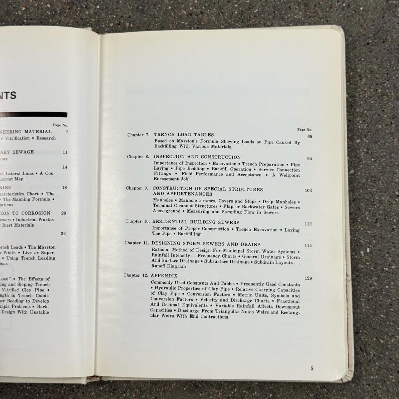 Designer VTG 1974 NCPI CLAY PIPE Engineering Manual 3rd Ed. w INSERTS Size ONE SIZE - 8 Thumbnail