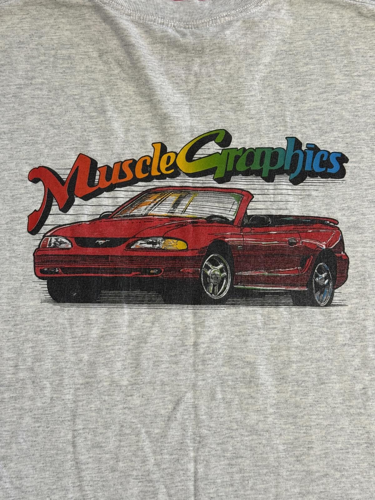 Signal Sport Vintage Hewlett Packard HP T-shirt 1990s Mustang Convertible Size US XL / EU 56 / 4 - 1 Thumbnail